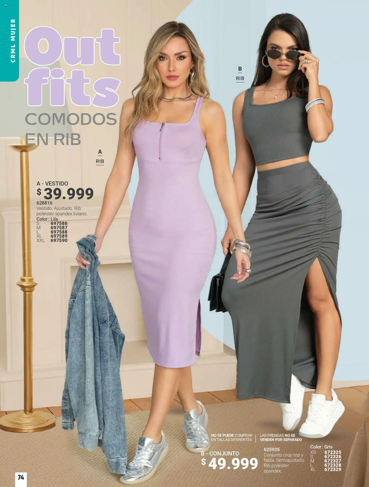 Carmel revista - valida desde el 01.04.2026 | Página: 74 | Productos: Top, Vestido, Conjunto