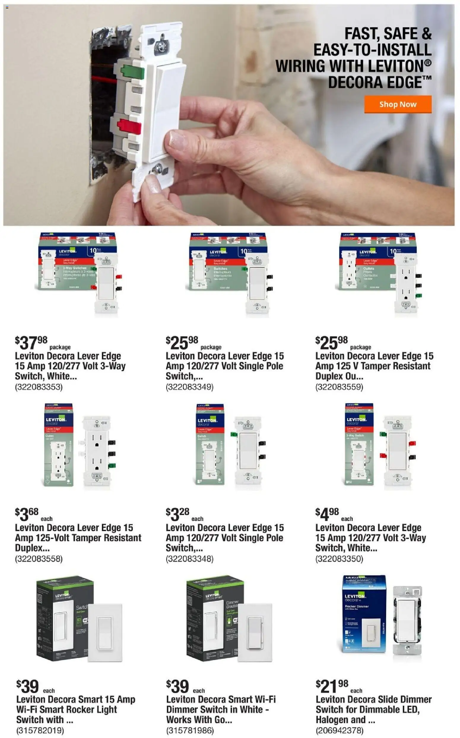 Home Depot Weekly Ad - FL - valid from 23.10.2025 | Page: 5 | Products: Safe, Tamper, Switch