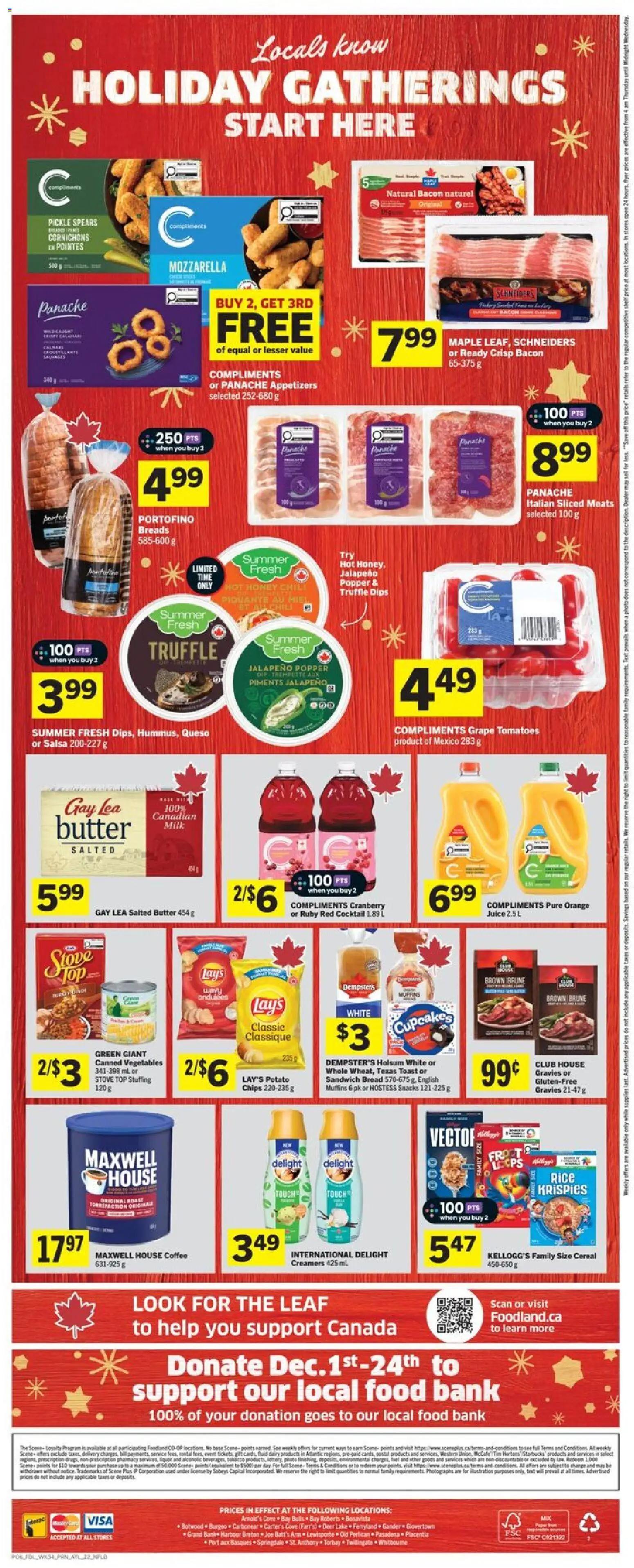 Foodland flyer valid from 18.12.2025 | Page: 2 | Products: Rice, Butter, Bread, Tomatoes