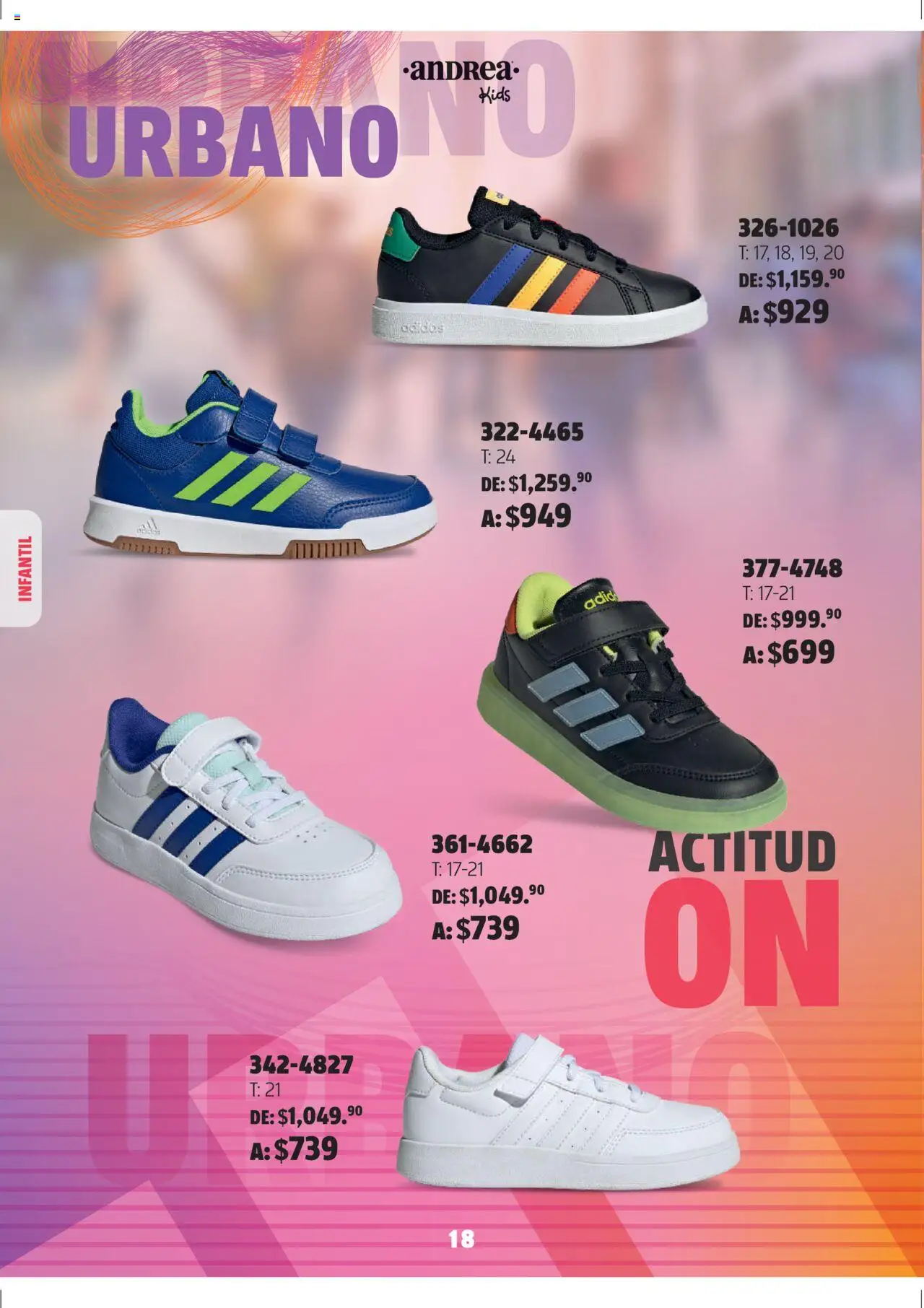Nuevas ofertas de Andrea válidas en toda la República Mexicana desde el 03.08.2025. ¡Encuentra las mejores ofertas en Andrea - Catálogo Adidas Week! | Página: 18