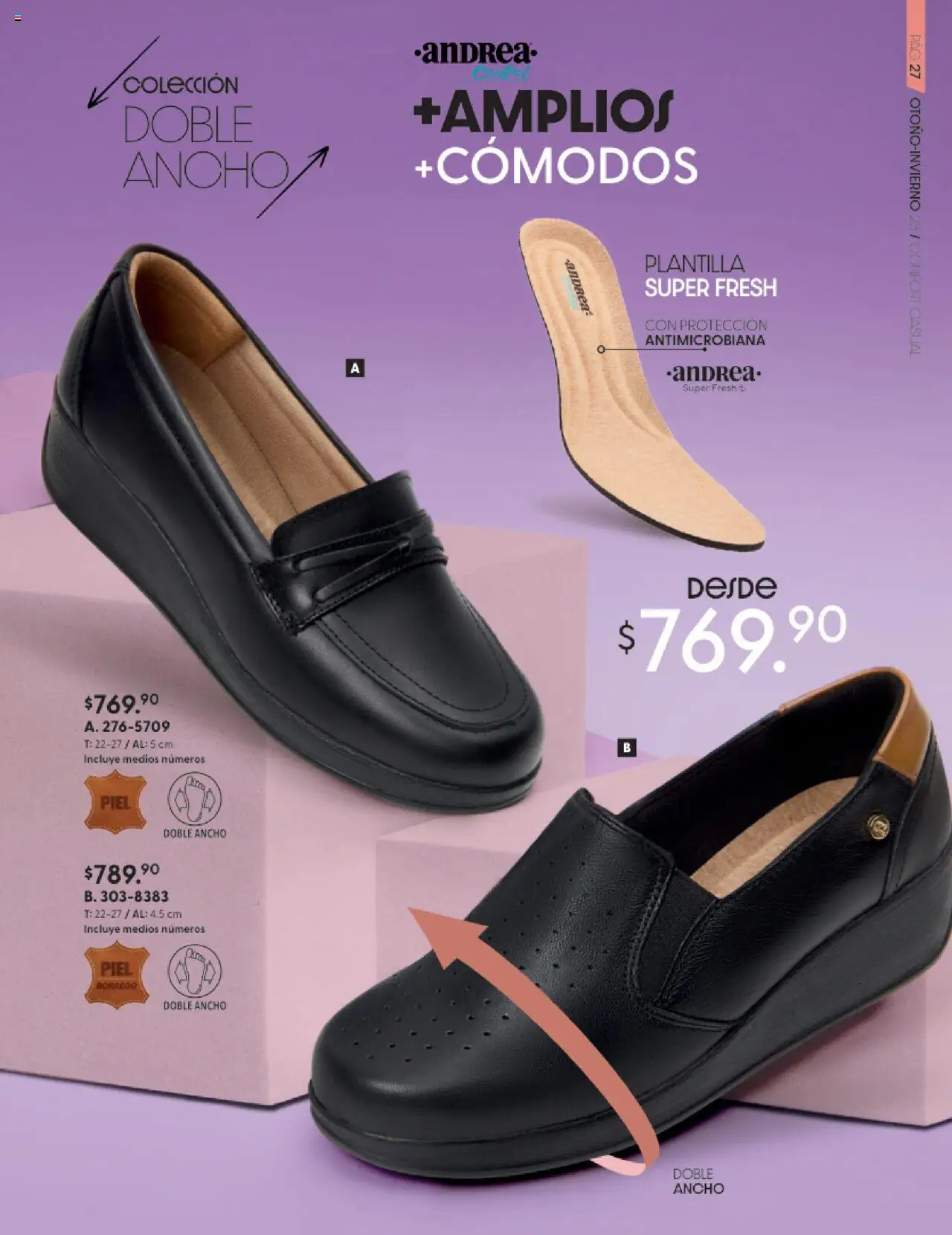 Nuevas ofertas de Andrea válidas en toda la República Mexicana desde el 24.08.2025. ¡Encuentra las mejores ofertas en Andrea - CCatálogo Calzado Confort Otoño! | Página: 27