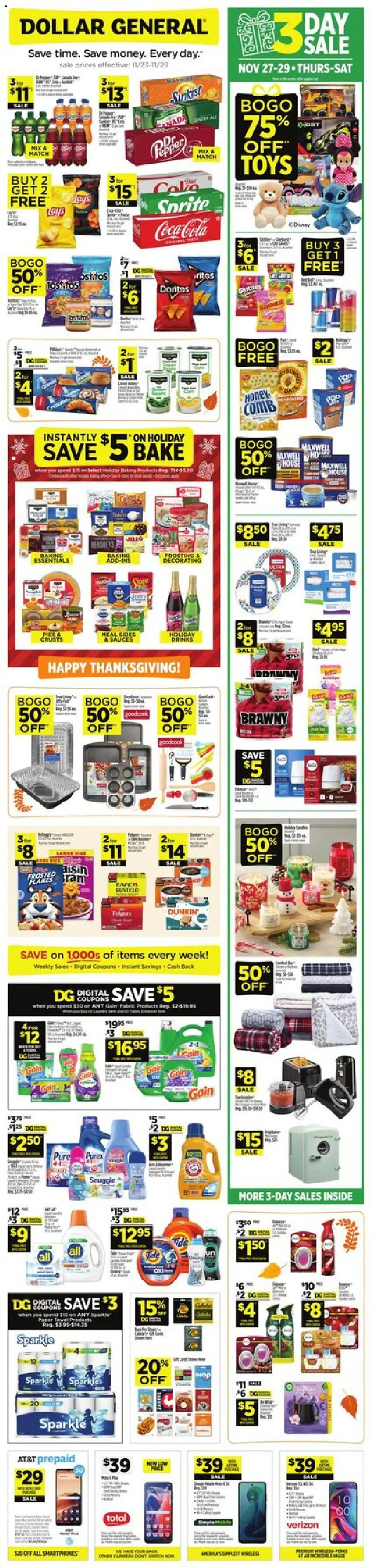 Dollar General Weekly Ad - TX - valid from 23.11.2025 | Page: 1