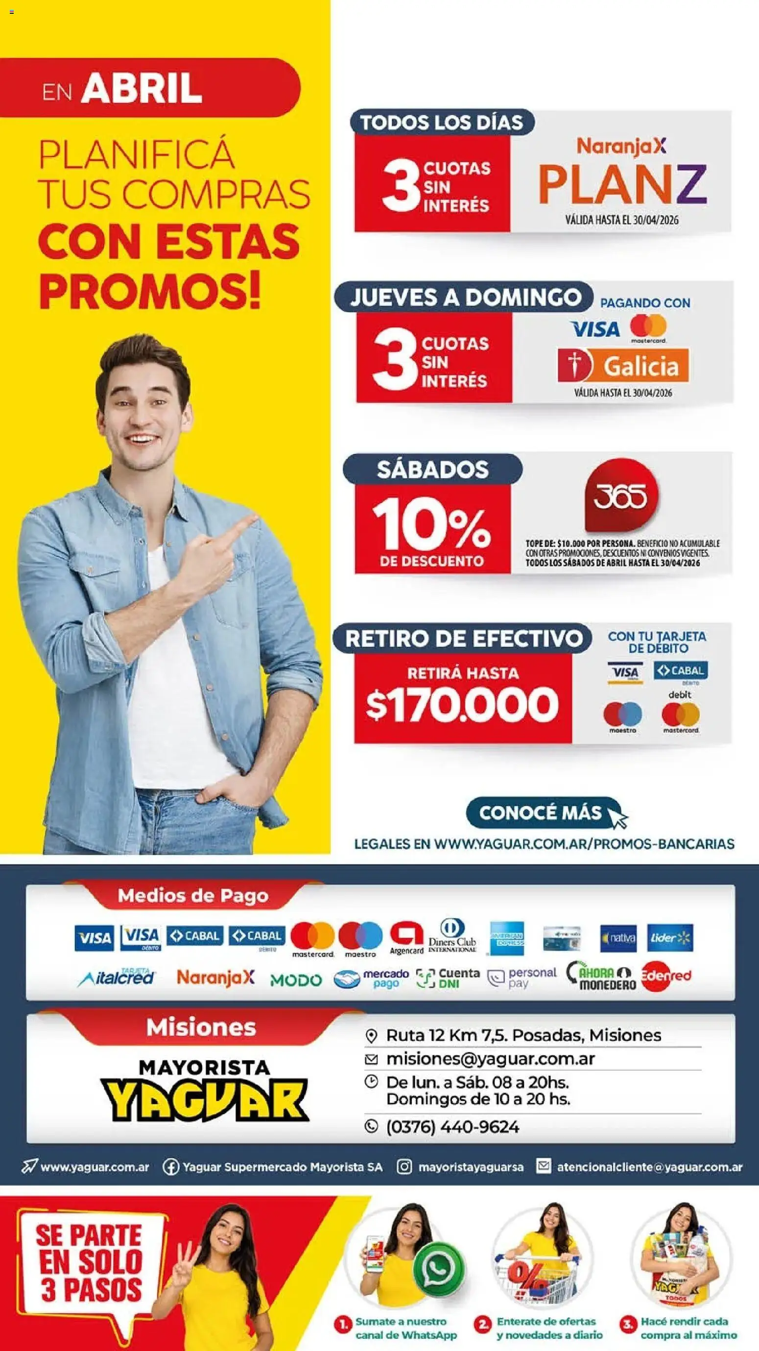 Yaguar - Oferta Semanal Misiones │ válido desde el 13.04.2026 | Página: 19 | Productos: Monedero
