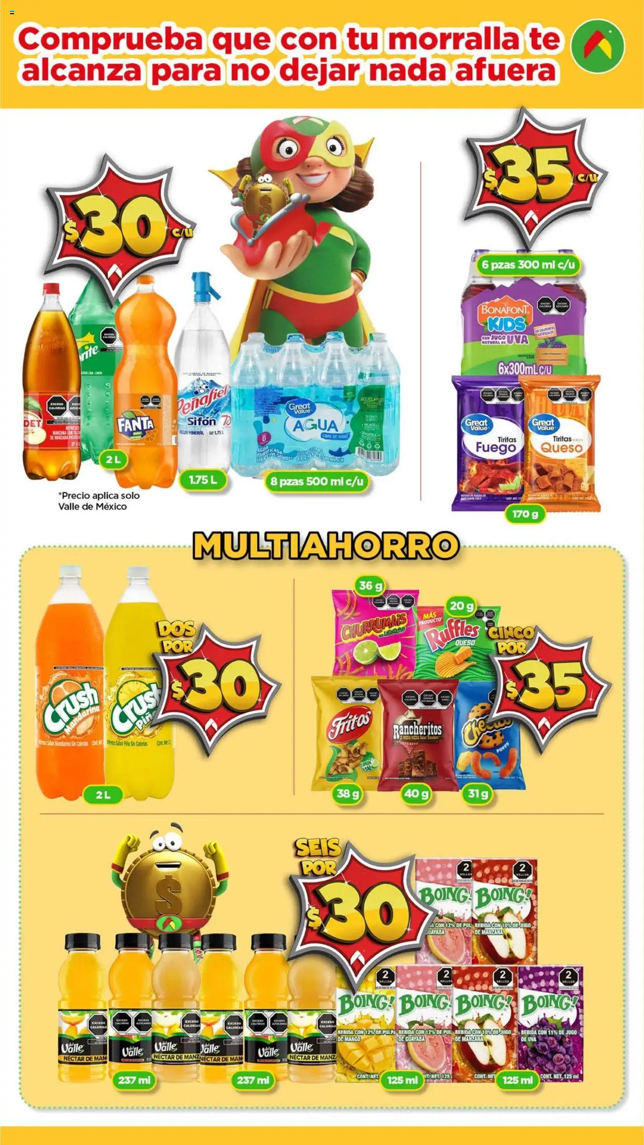 Nuevas ofertas de Bodega Aurrerá válidas en toda la República Mexicana desde el 17.09.2025. ¡Encuentra las mejores ofertas en Bodega Aurrerá - Folleto Morralla! | Página: 11 | Productos: Agua, Mango, Jugo, Pila