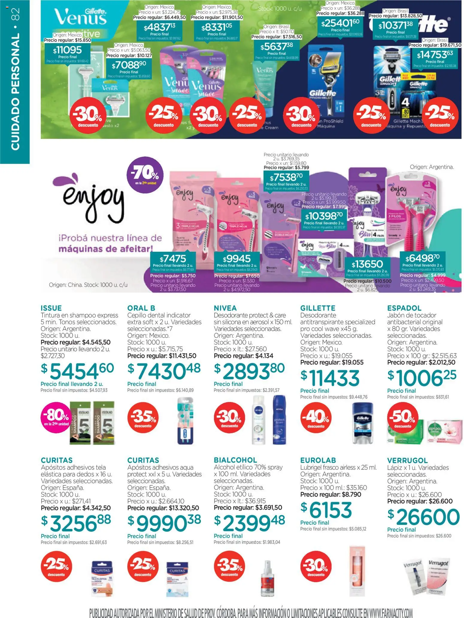 Farmacity catálogo │ válido desde el 03.03.2026 | Página: 82 | Productos: Shampoo, Jabón, Desodorante, Frasco