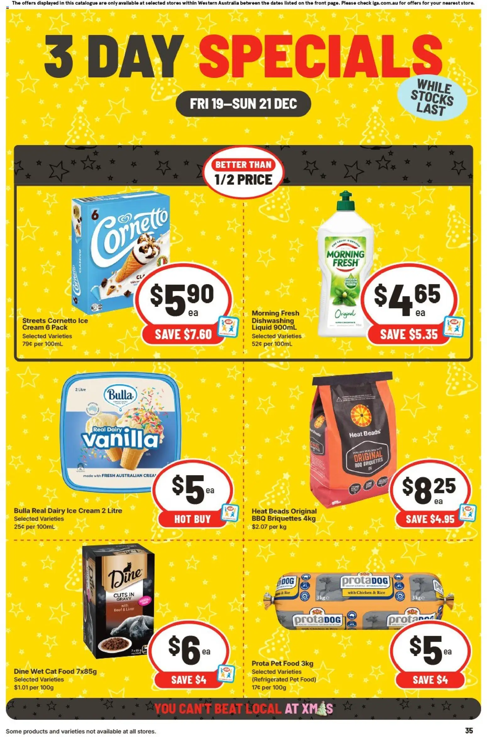 IGA catalogue - valid from 19.12.2025 | Page: 3 | Products: Dairy, Rice, Beef, Ice cream
