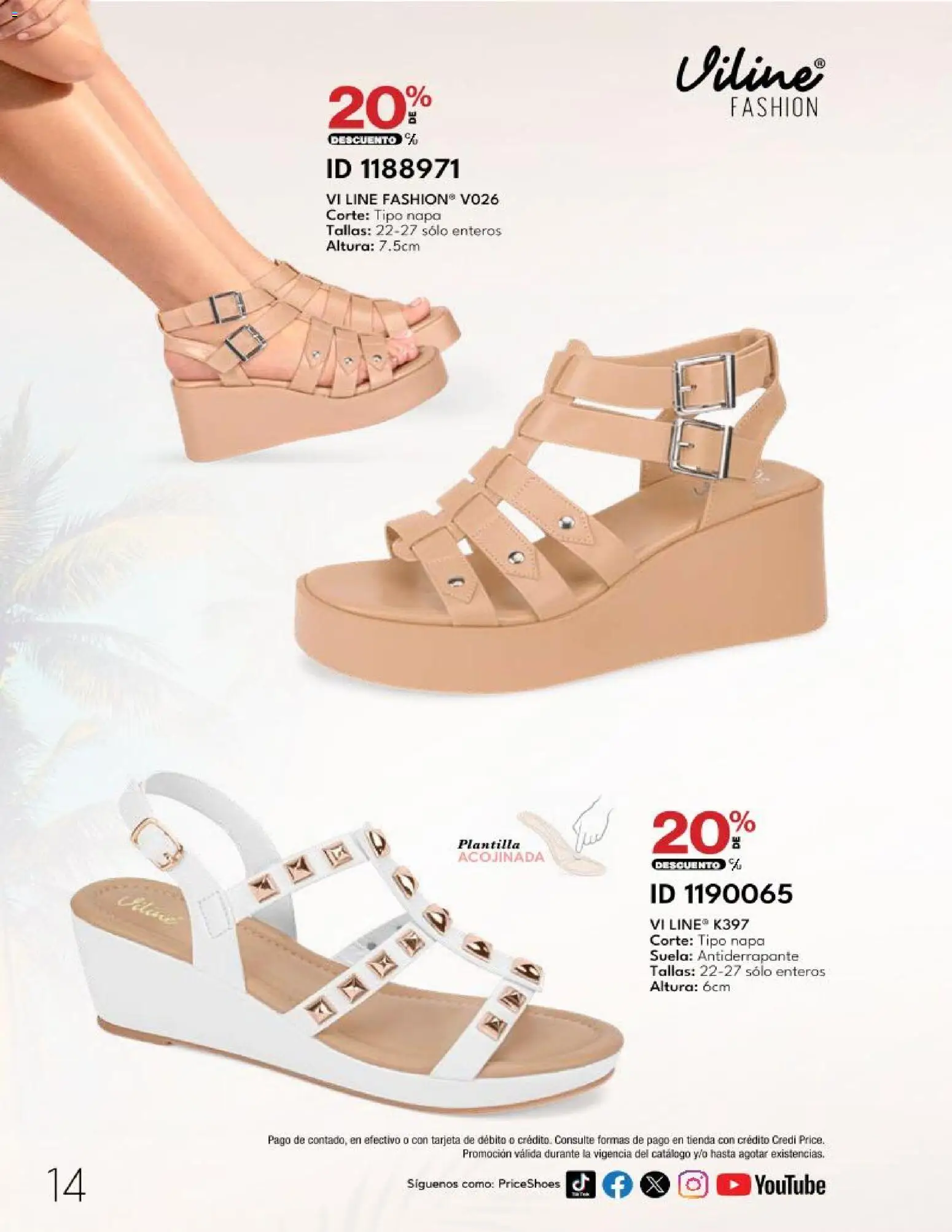 Nuevas ofertas de Price Shoes válidas en toda la República Mexicana desde el 20.03.2026. ¡Encuentra las mejores ofertas en Price Shoes catálogo 10 Pagos Sin Intereses! | Página: 14