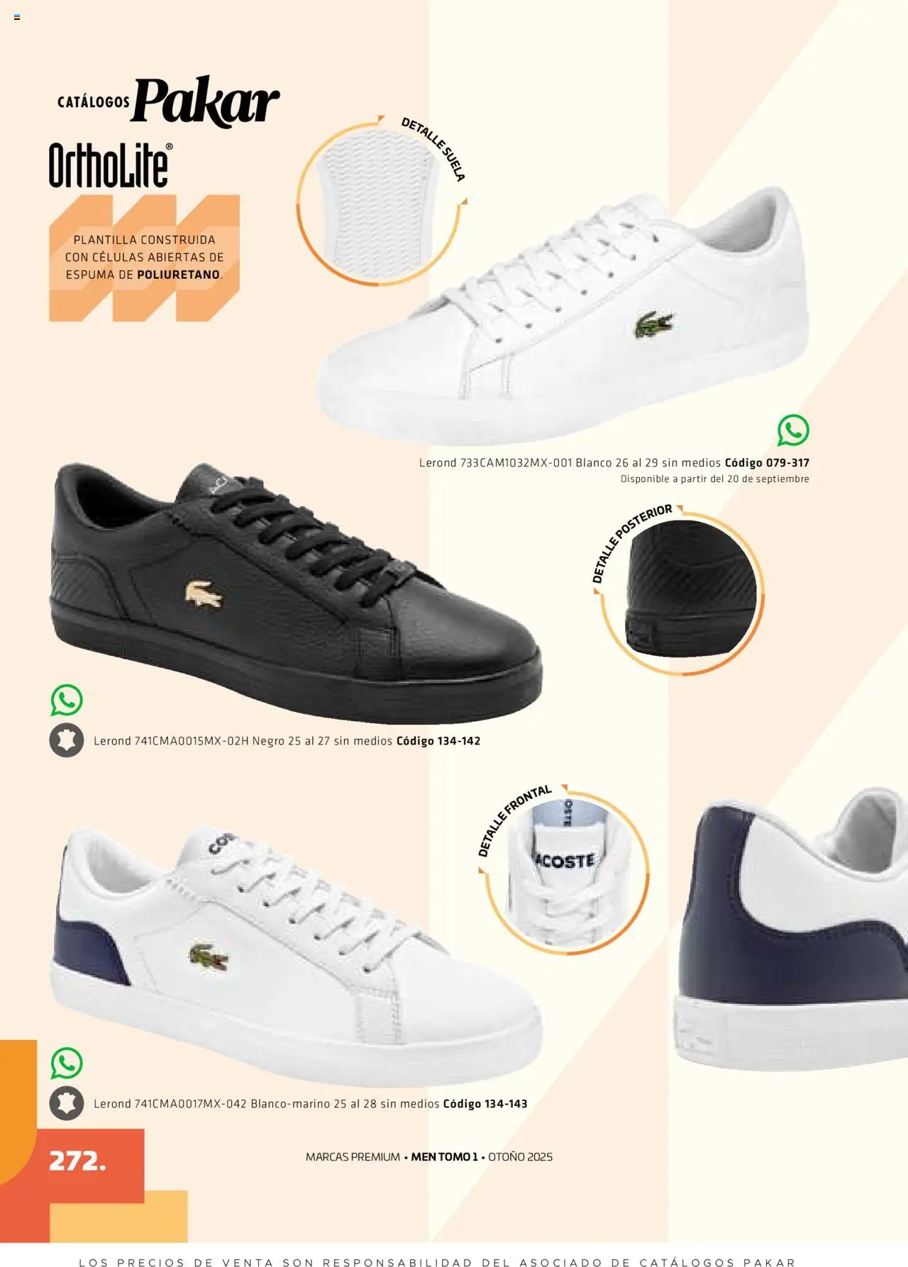 Nuevas ofertas de SC Pakar válidas en toda la República Mexicana desde el 29.08.2025. ¡Encuentra las mejores ofertas en SC Pakar - Catálogo Otoño Men Tomo 1! | Página: 272 | Productos: Espuma