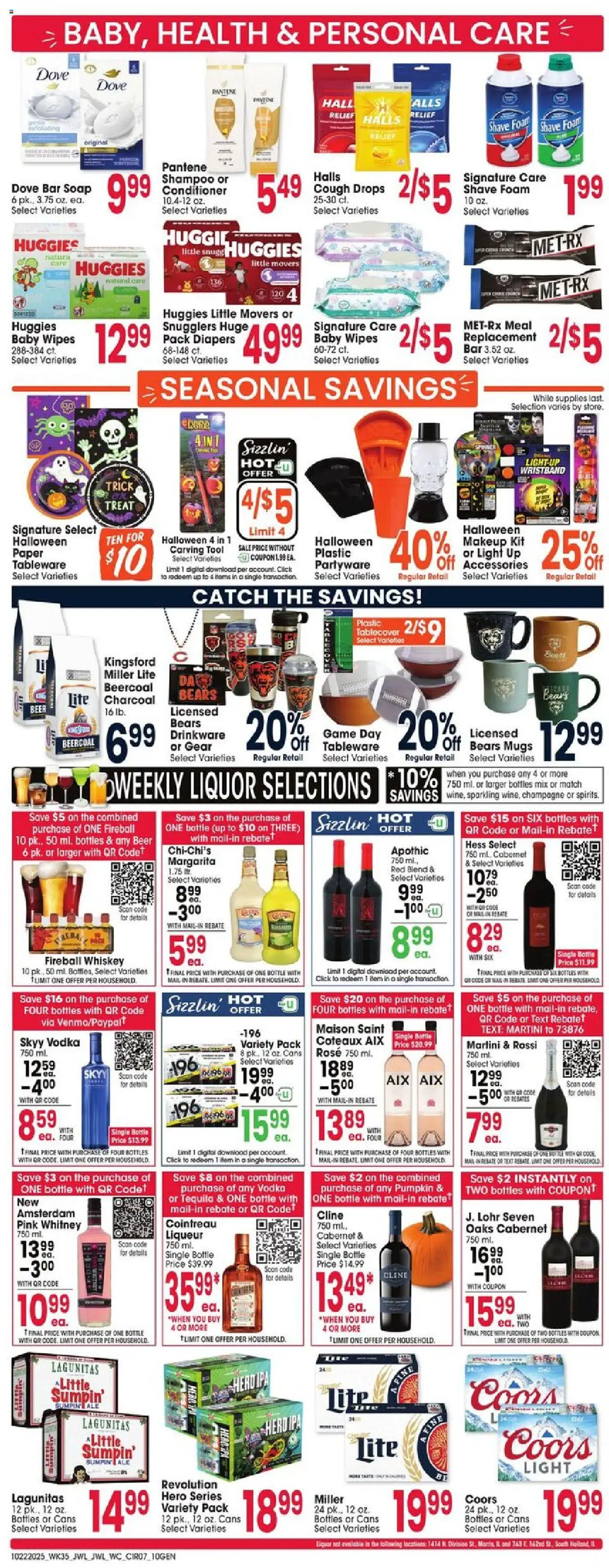 Jewel Osco Weekly Ad - valid from 22.10.2025 | Page: 7 | Products: Shampoo, Beer, Bar Soap, Game