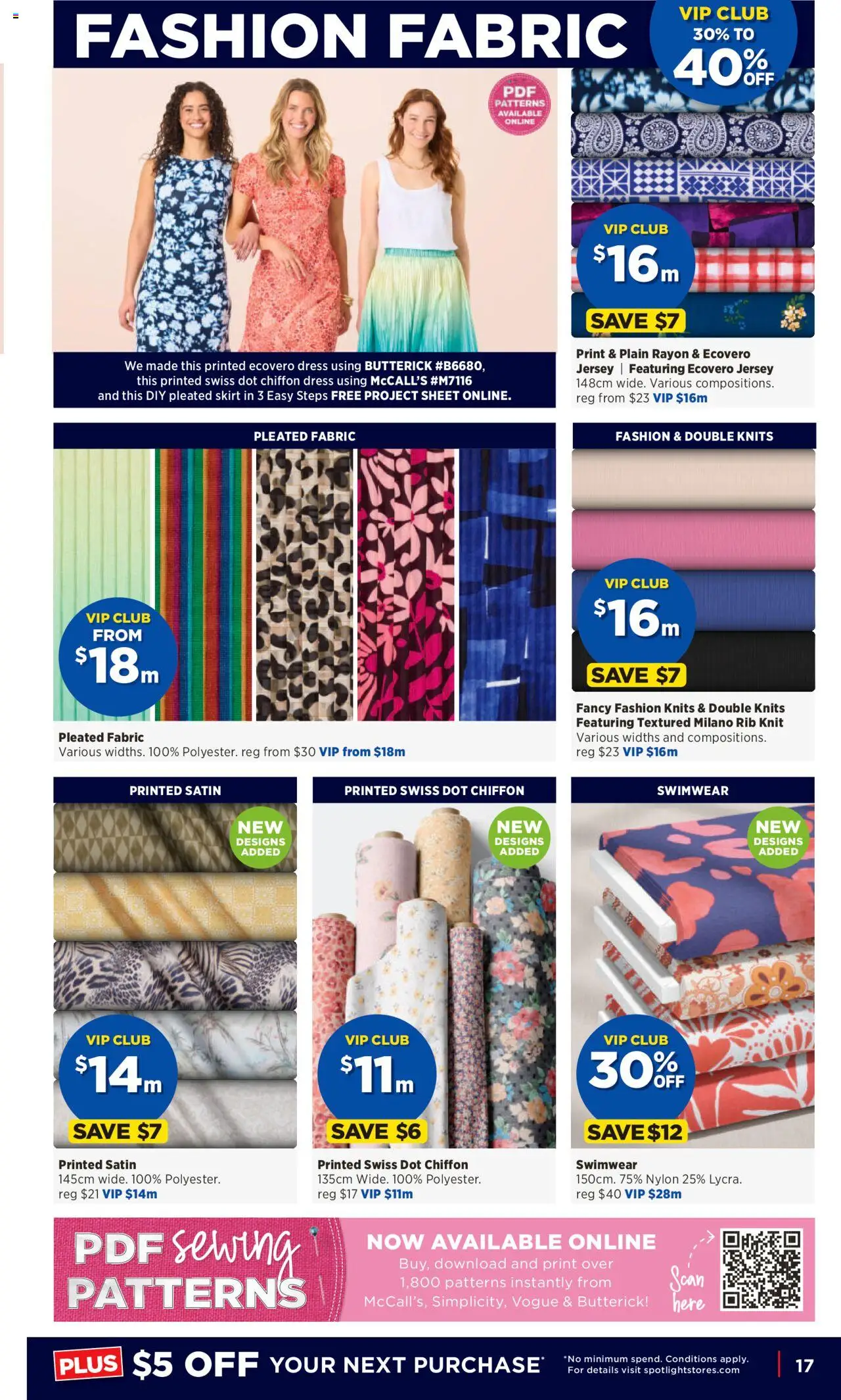 Spotlight catalogue - valid from 15.10.2025 | Page: 17 | Products: Jersey, Pleated skirt, Dress, Swimwear