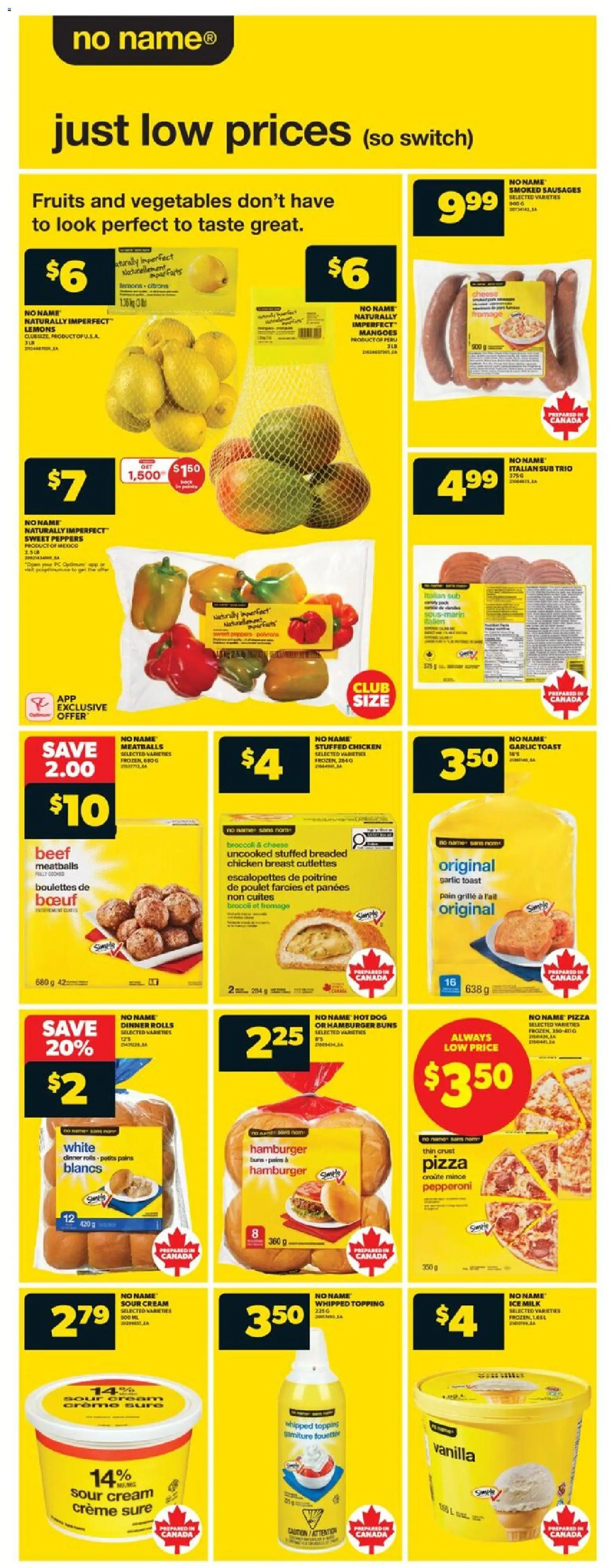 Real Canadian Superstore flyer valid from 08.01.2026 | Page: 9 | Products: Cream, Milk, Cheese, Pizza