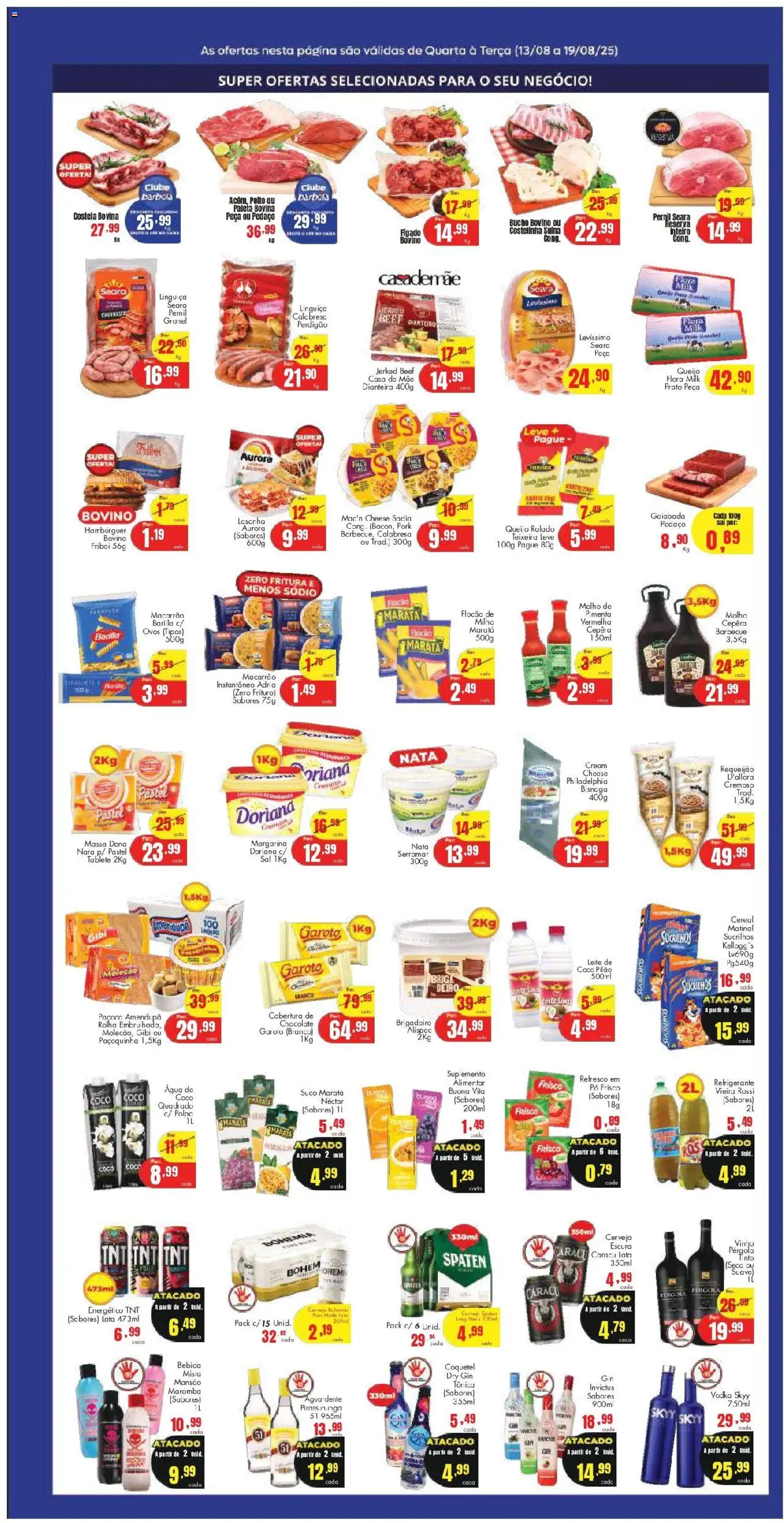 Barbosa Supermercados Folheto - válido de 13.08.2025 | Página: 2 | Produtos: Vinho, Nata, Gin, Margarina