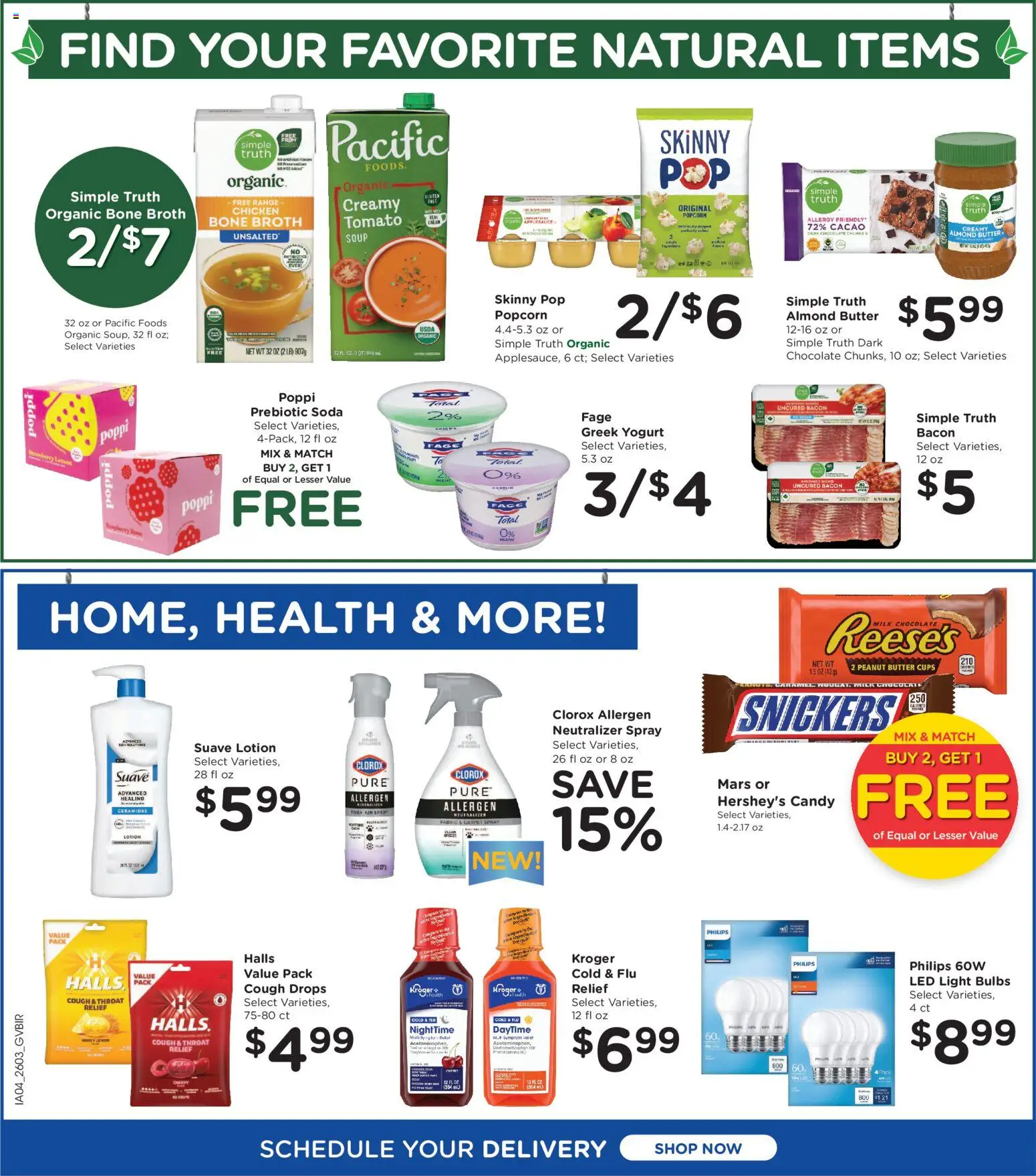 Kroger Ad - valid from 18.02.2026 | Page: 6 | Products: Milk, Butter, Chocolate, Raspberry