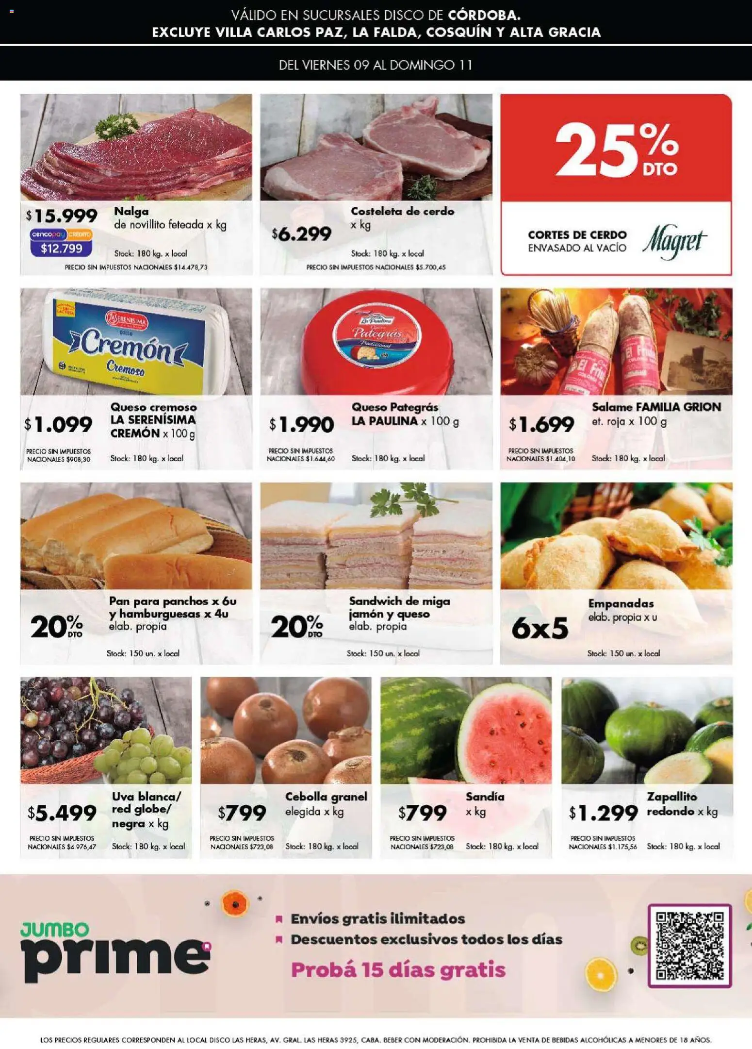 Disco - Ofertas | Córdoba │ válido desde el 09.01.2026 | Página: 7 | Productos: Disco, Cebolla, Jamón, Cerdo