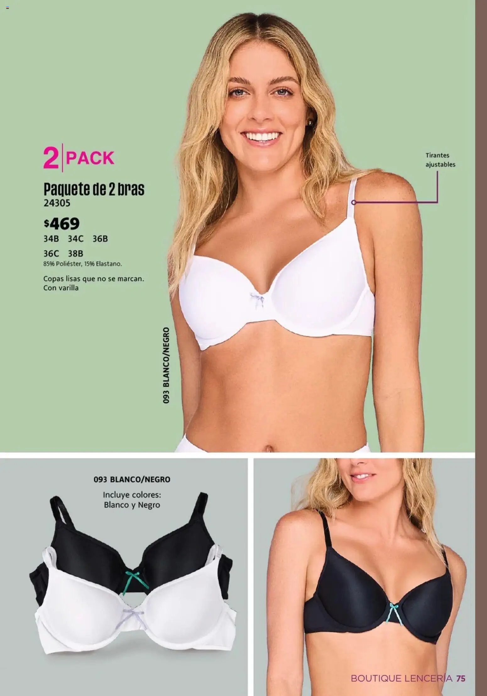 Nuevas ofertas de Ilusión válidas en toda la República Mexicana desde el 01.03.2026. ¡Encuentra las mejores ofertas en Ilusión catálogo Primavera! | Página: 77 | Productos: Tirantes, Lenceria