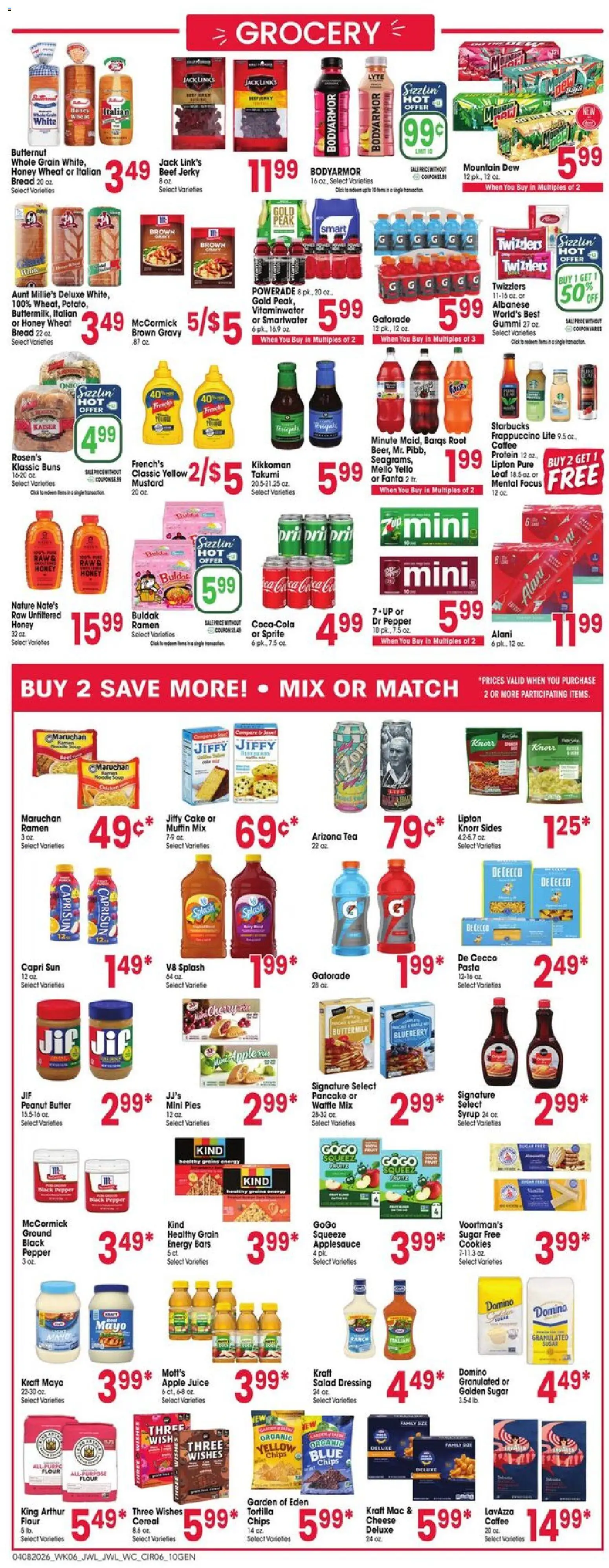 Jewel Osco Weekly Ad - IN - valid from 08.04.2026 | Page: 6 | Products: Butter, Coffee, Tea, Sugar