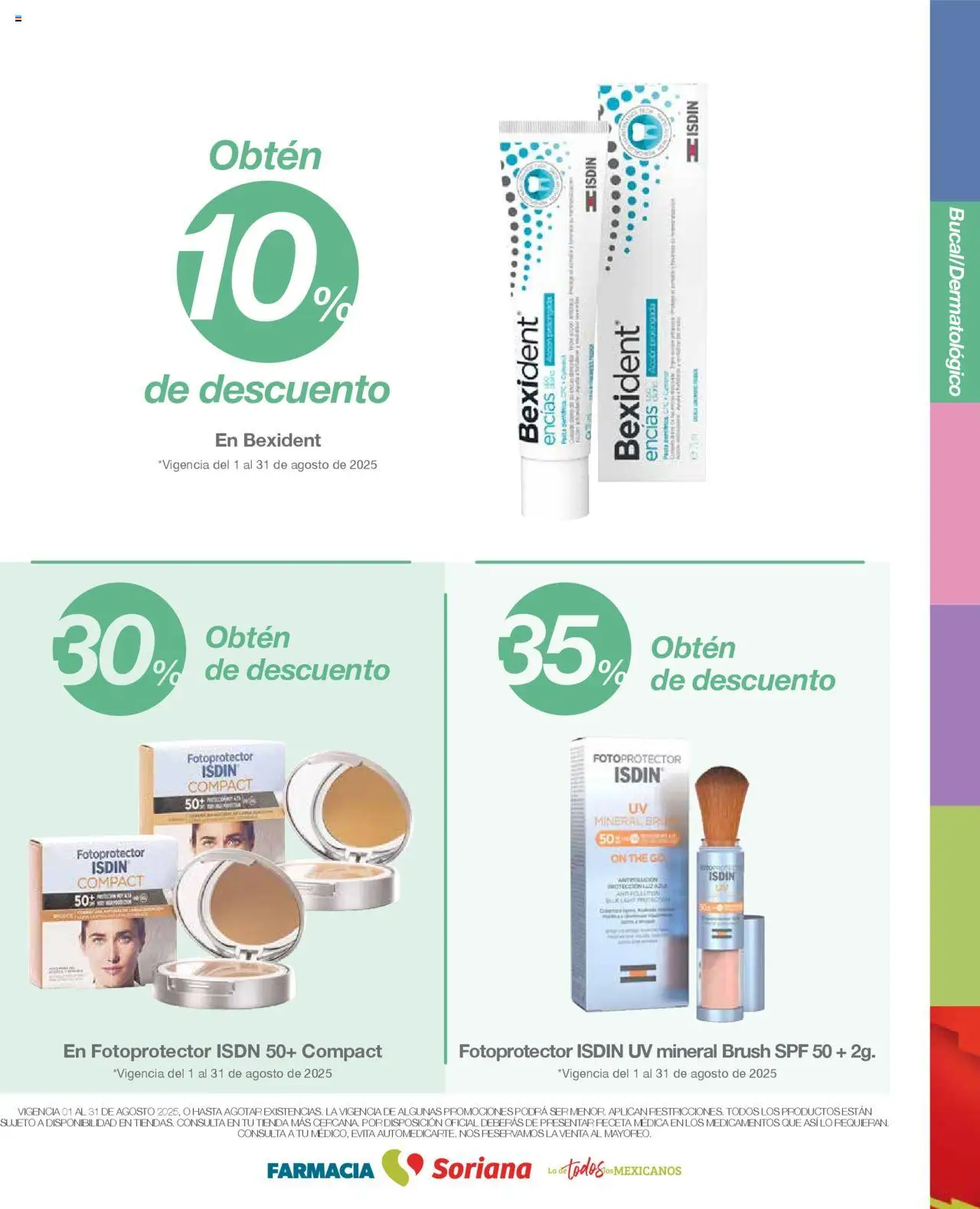 Nuevas ofertas de Soriana válidas en toda la República Mexicana desde el 01.08.2025. ¡Encuentra las mejores ofertas en Soriana - Folleto Farmacia Súper Nacional! | Página: 15