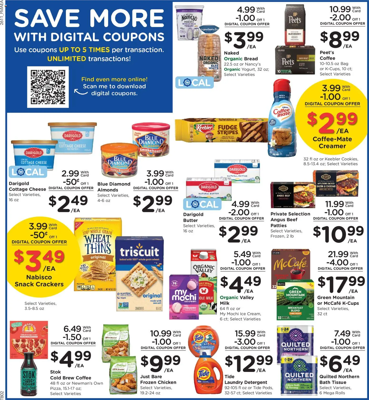 Fred Meyer Weekly Ad - valid from 15.04.2026 | Page: 4 | Products: Coffee, Beef, Detergent, Ice cream
