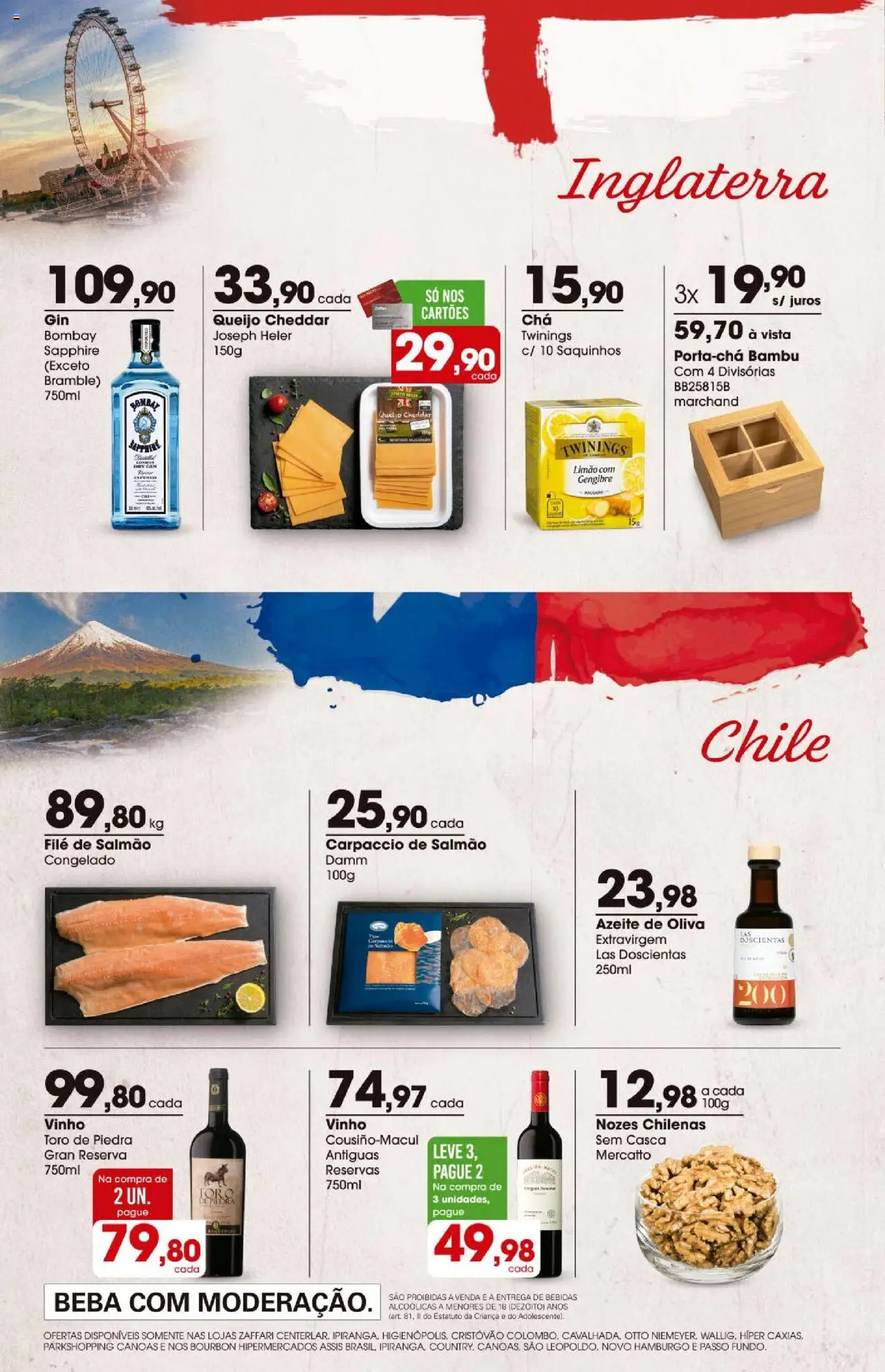 Zaffari Folheto - válido de 07.08.2025 | Página: 12 | Produtos: Gengibre, Salmão, Nozes, Azeite