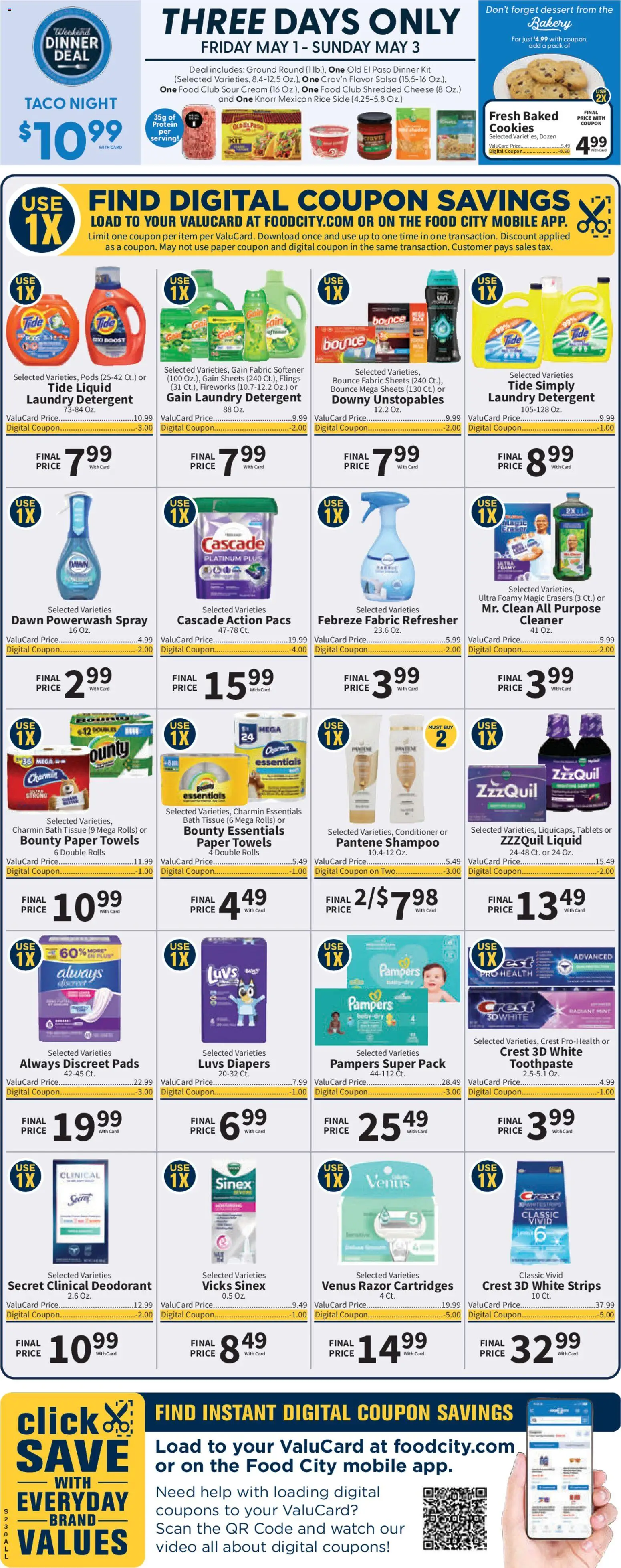 Food City Weekly Ad - valid from 29.04.2026 | Page: 2 | Products: Bakery, Rice, Detergent, Cream