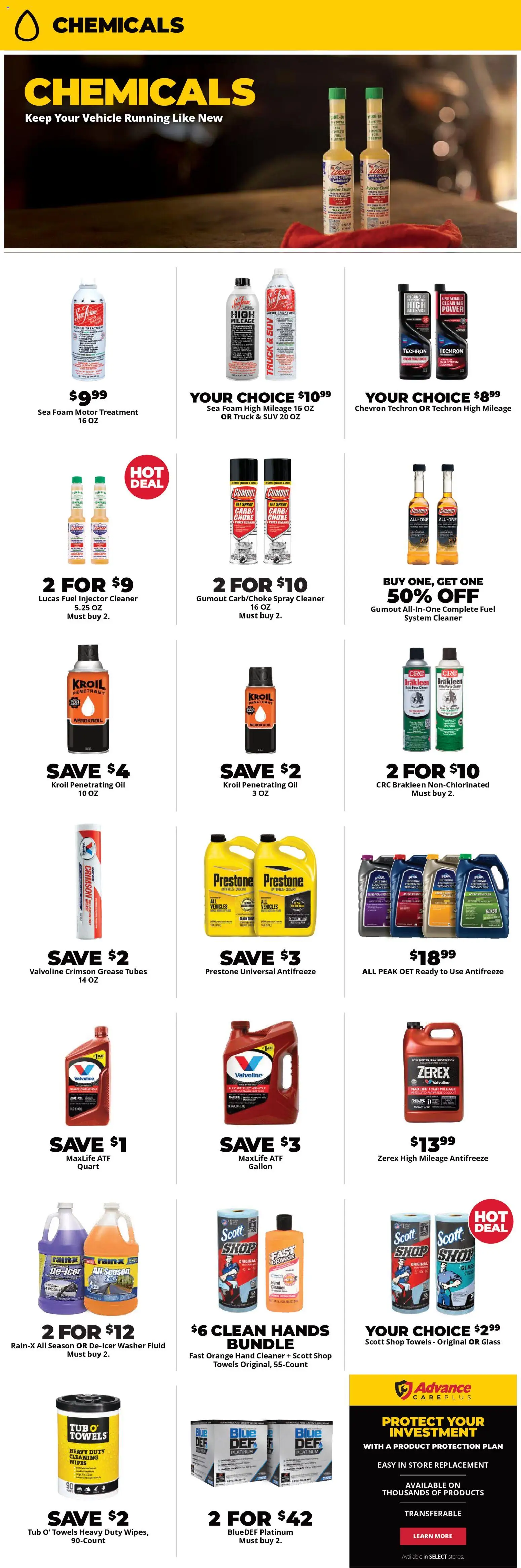 Advance Auto Parts Weekly Ad - valid from 01.11.2025 | Page: 3 | Products: Oil, Antifreeze, Coolant, Washer