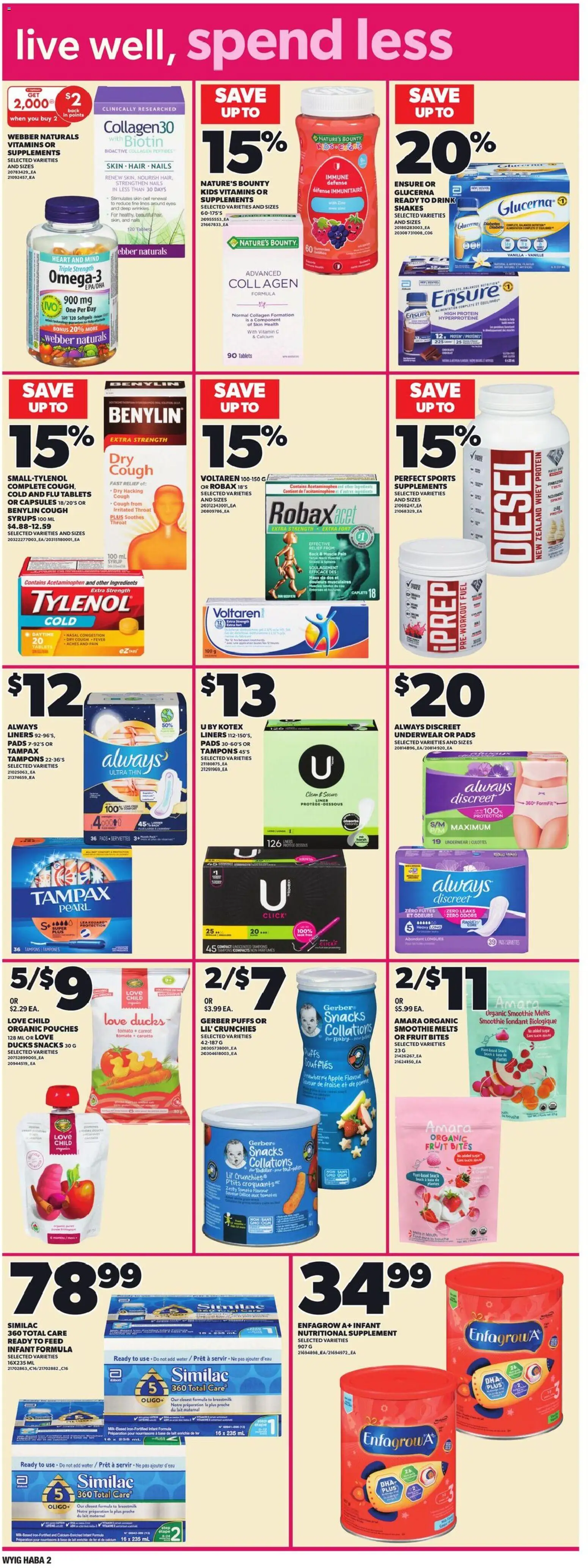 Independent Grocer flyer valid from 01.01.2026 | Page: 13 | Products: Carrot, Tablet, Underwear