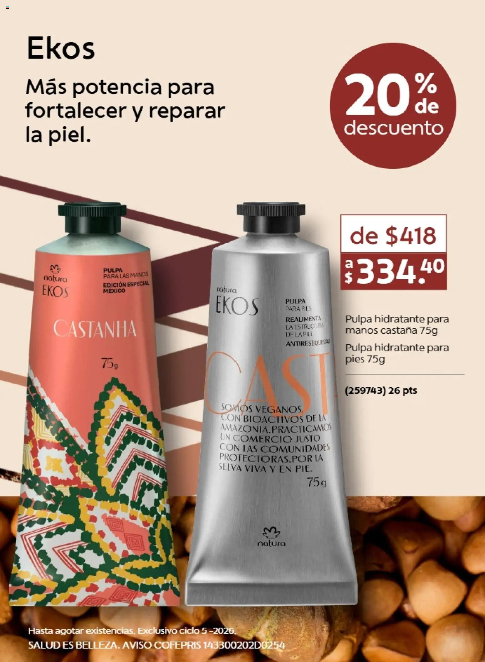 Nuevas ofertas de Natura válidas en toda la República Mexicana desde el 13.03.2026. ¡Encuentra las mejores ofertas en Natura promociones 5 2026! | Página: 12