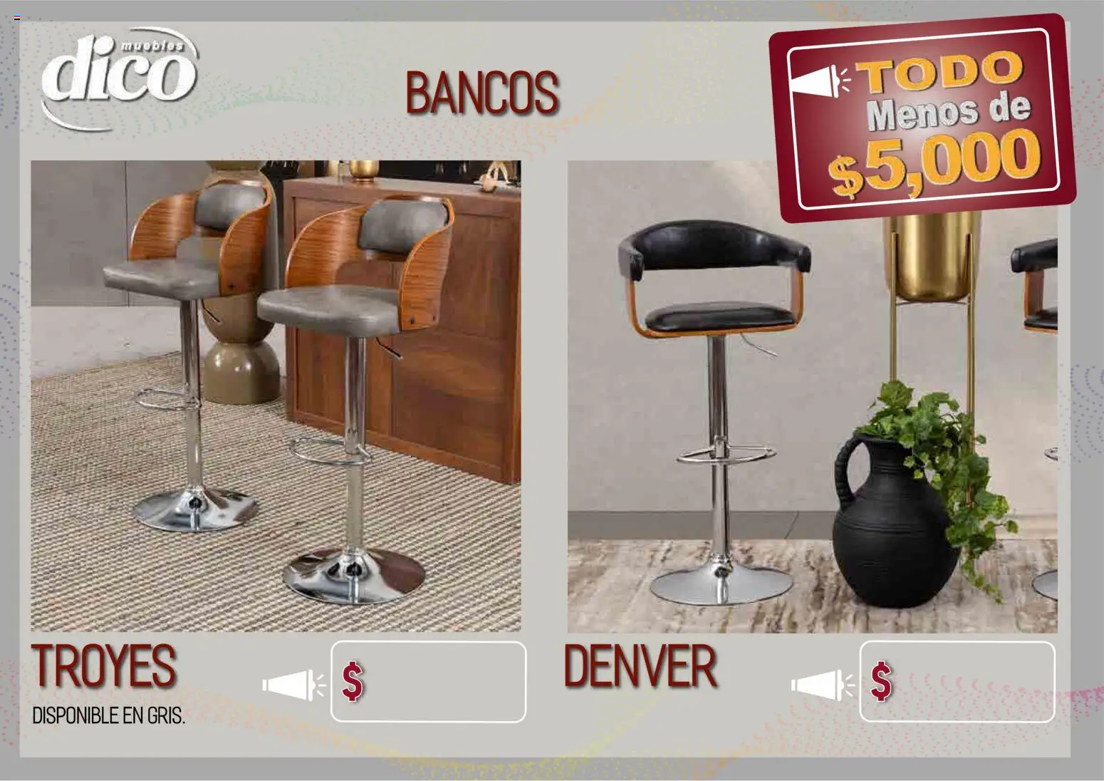 Nuevas ofertas de Muebles Dico válidas en toda la República Mexicana desde el 09.04.2026. ¡Encuentra las mejores ofertas en Muebles Dico catálogo Todo menos de 5000 Pacifico! | Página: 66