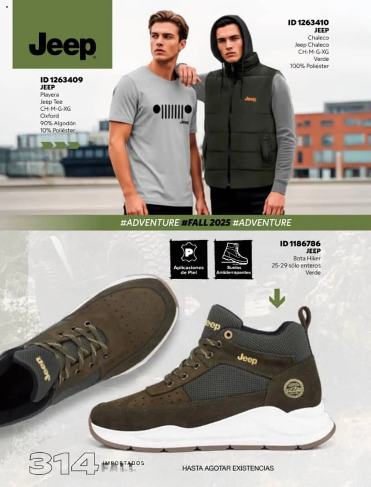 Nuevas ofertas de Price Shoes válidas en toda la República Mexicana desde el 18.08.2025. ¡Encuentra las mejores ofertas en Price Shoes - Catálogo Fall Importados! | Página: 314 | Productos: Chaleco, Algodón, Playera