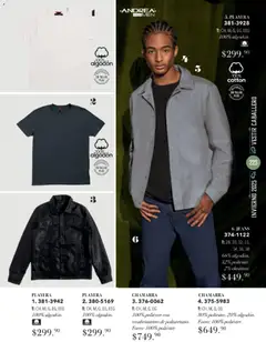Vista previa de Andrea catálogo Invierno, nuevo folleto de la tienda, válido en México a partir del 26.11.2025 | Página: 223 | Productos: Chamarra, Algodón, Playera