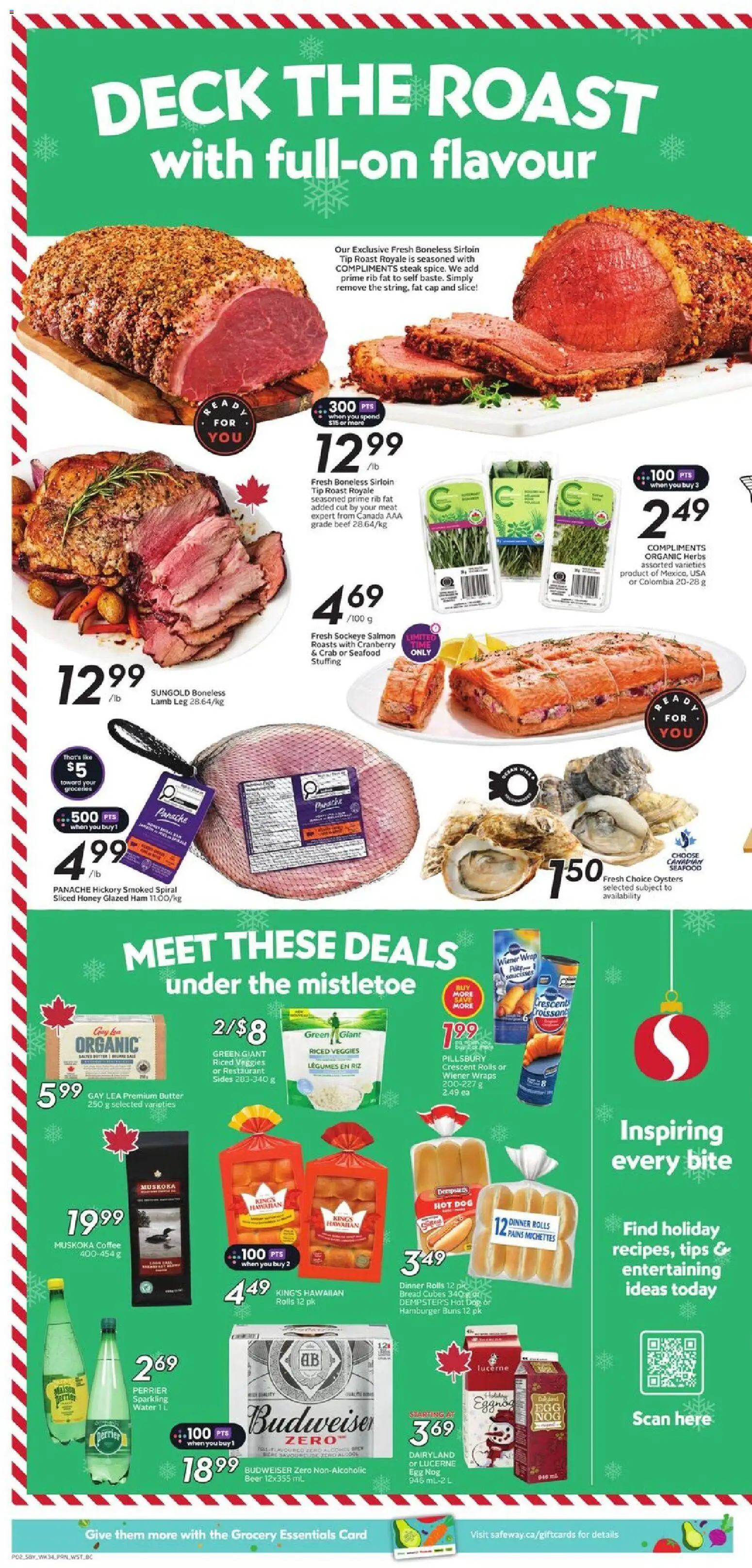Safeway flyer valid from 18.12.2025 | Page: 5 | Products: Beef, Coffee, Ham, Beer