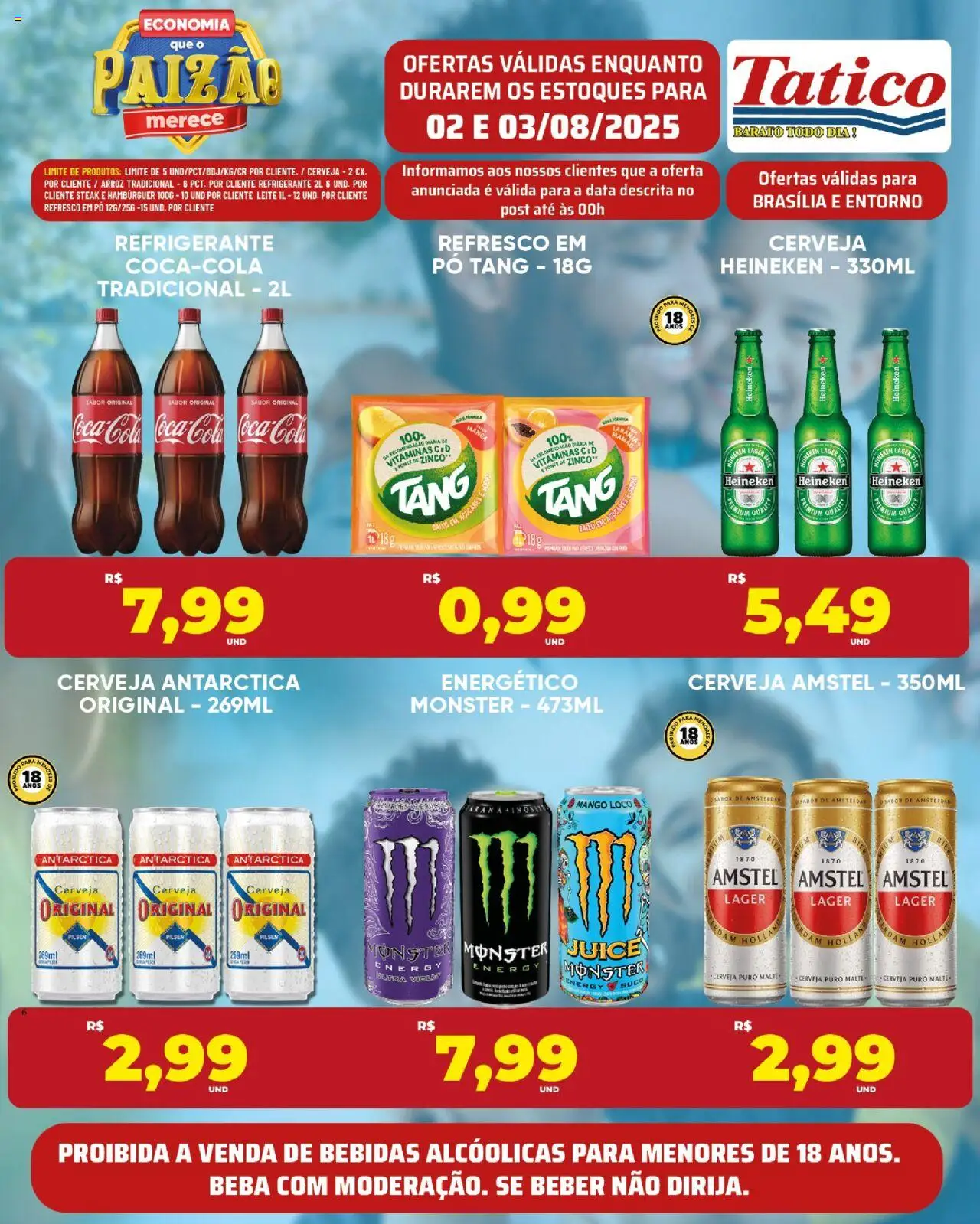 Tatico Folheto - válido de 04.08.2025 | Página: 26 | Produtos: Pó, Heineken, Hambúrguer, Mamão