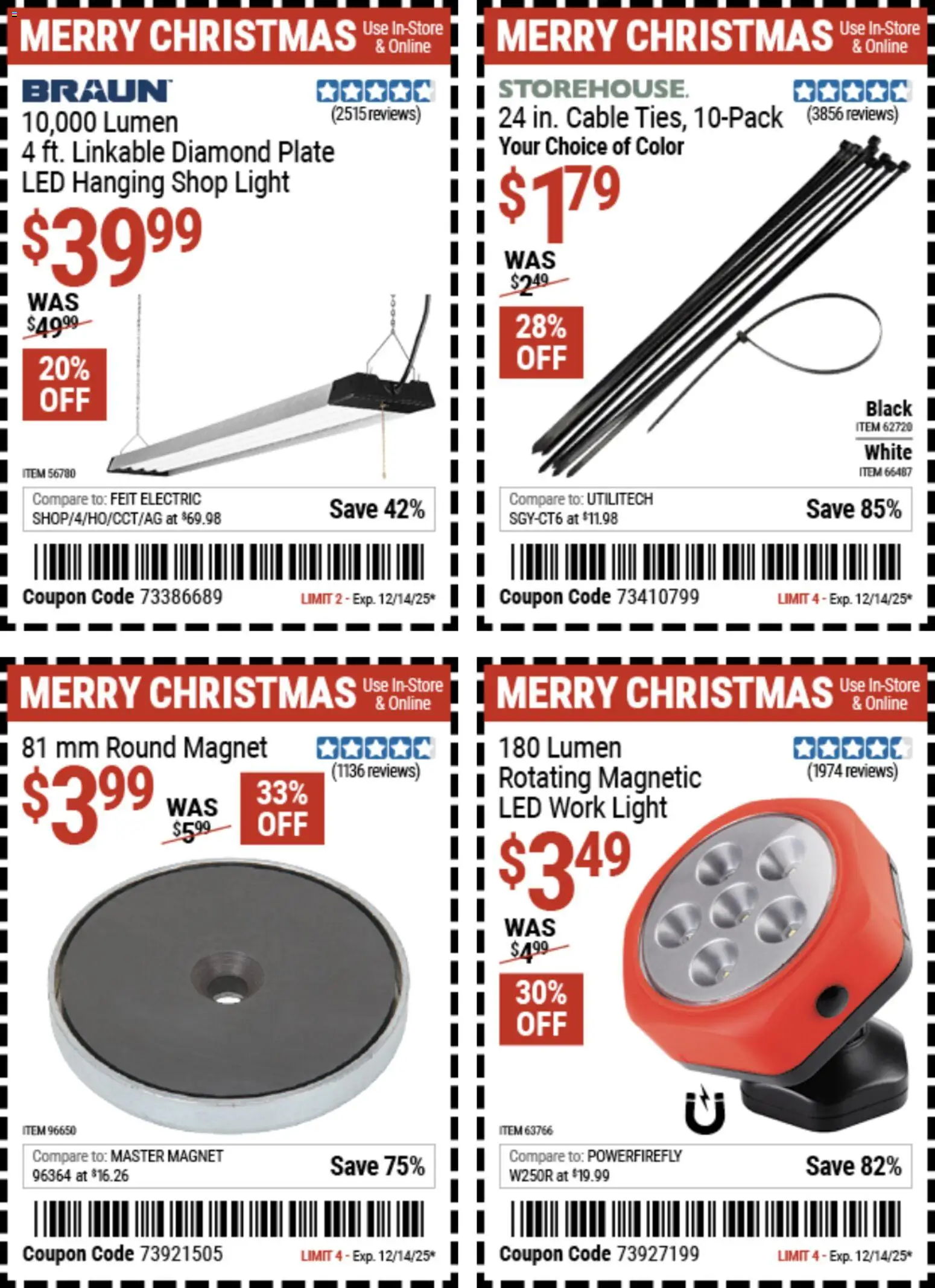 Harbor Freight Christmas Coupon Deals - valid from 02.12.2025 | Page: 4