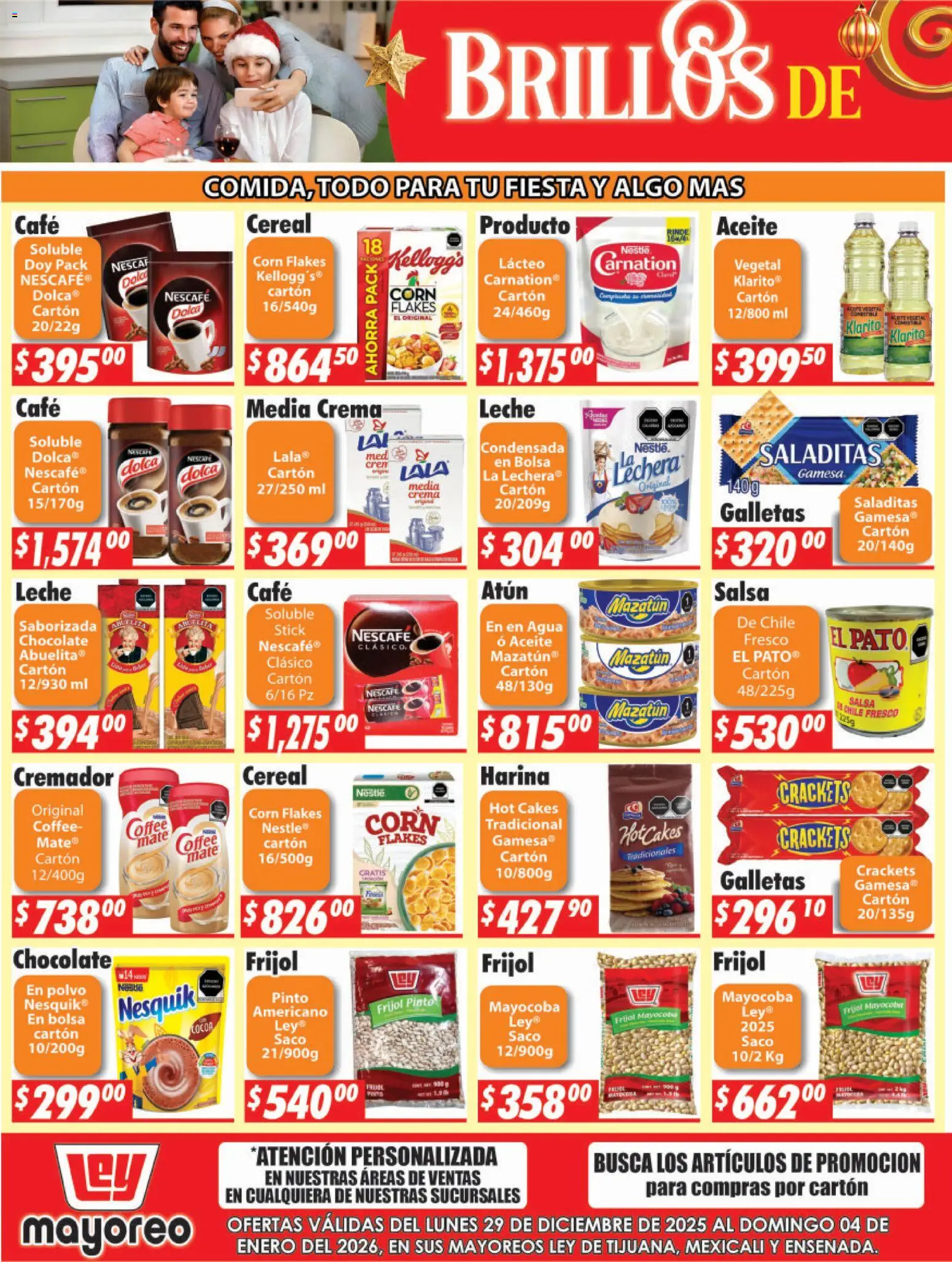 Nuevas ofertas de Casa Ley válidas en toda la República Mexicana desde el 29.12.2025. ¡Encuentra las mejores ofertas en Casa Ley folleto Frontera! | Página: 2 | Productos: Bolsa, Agua, Aceite, Mate