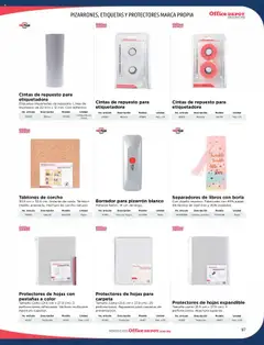 Vista previa de Office Depot catálogo 2025, nuevo folleto de la tienda, válido en México a partir del 09.01.2025 | Página: 99 | Productos: Pizarrón