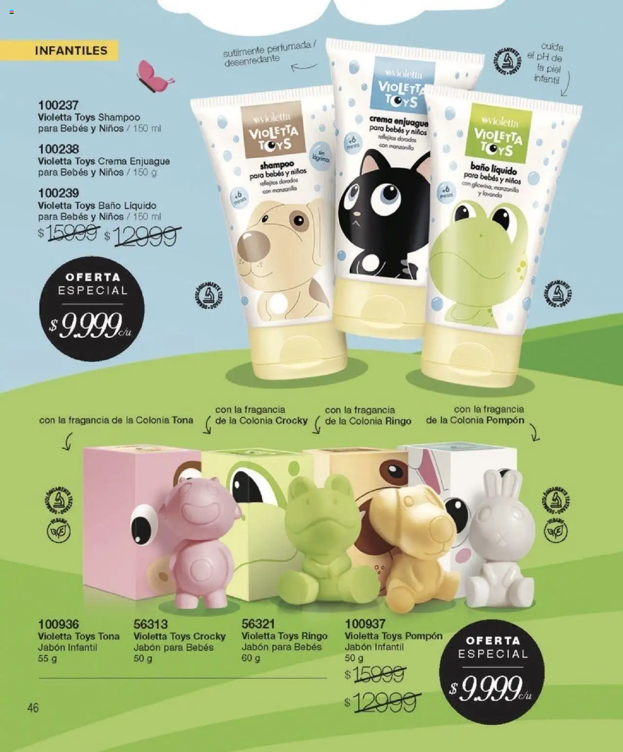 Violetta catálogo │ válido desde el 07.08.2025 | Página: 46 | Productos: Baño, Shampoo, Jabón, Crema