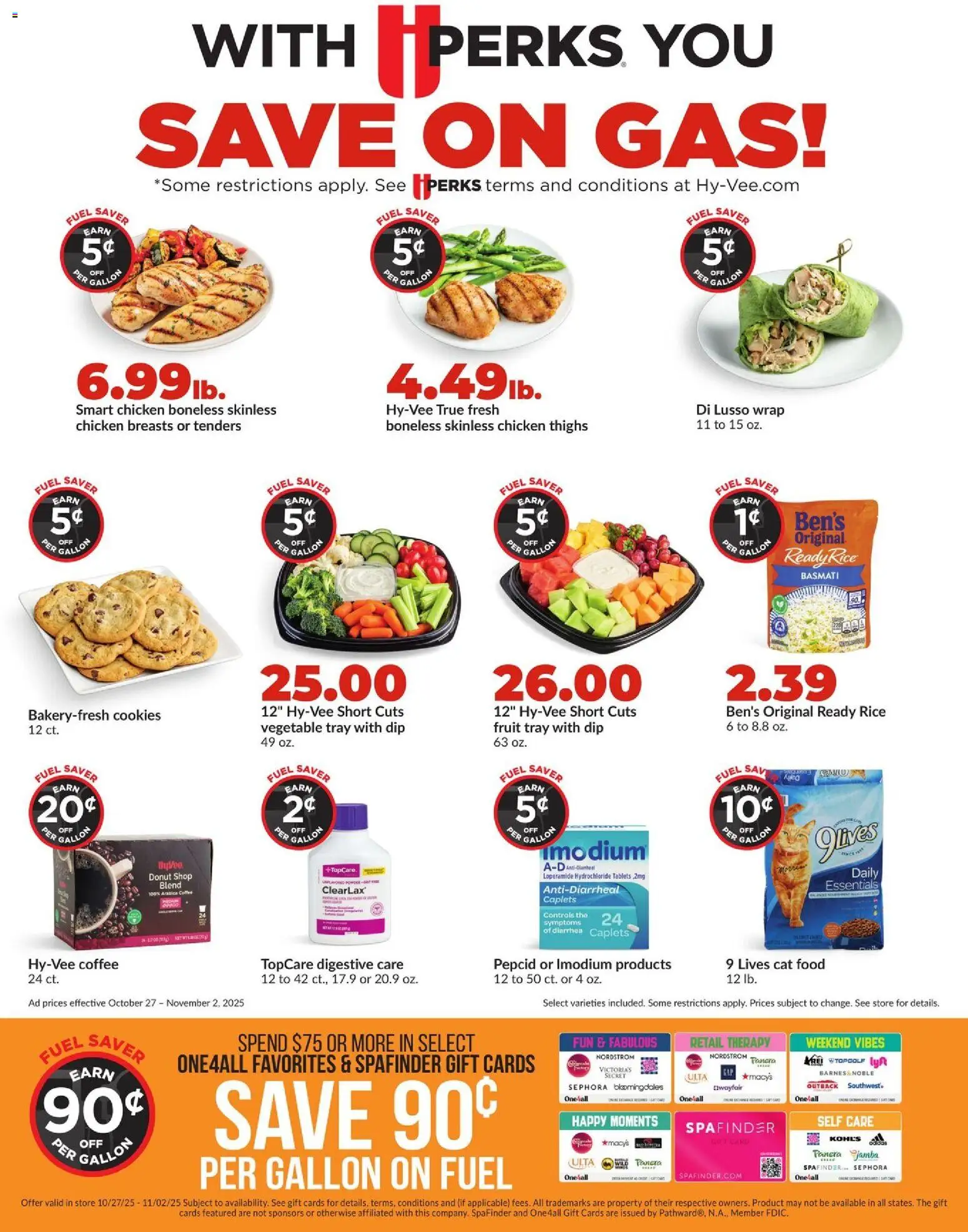 HyVee Weekly Ad - valid from 27.10.2025 | Page: 8 | Products: Cat Food, Coffee, Rice, Cookies