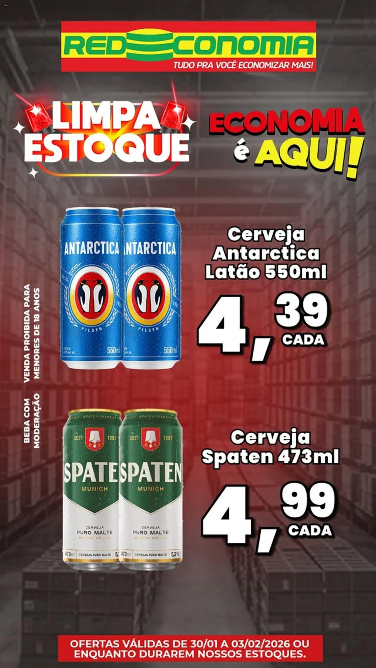 RedEconomia Folheto - válido de 30.01.2026 | Página: 8 | Produtos: Cerveja