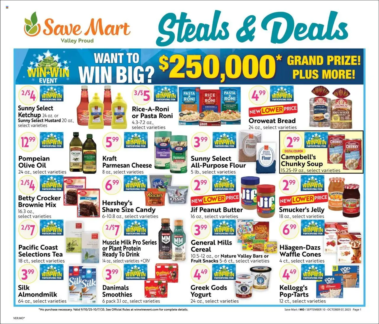 Save Mart Big Book of Savings - valid from 10.09.2025 | Page: 1 | Products: Cheese, Chocolate, Rice, Tea