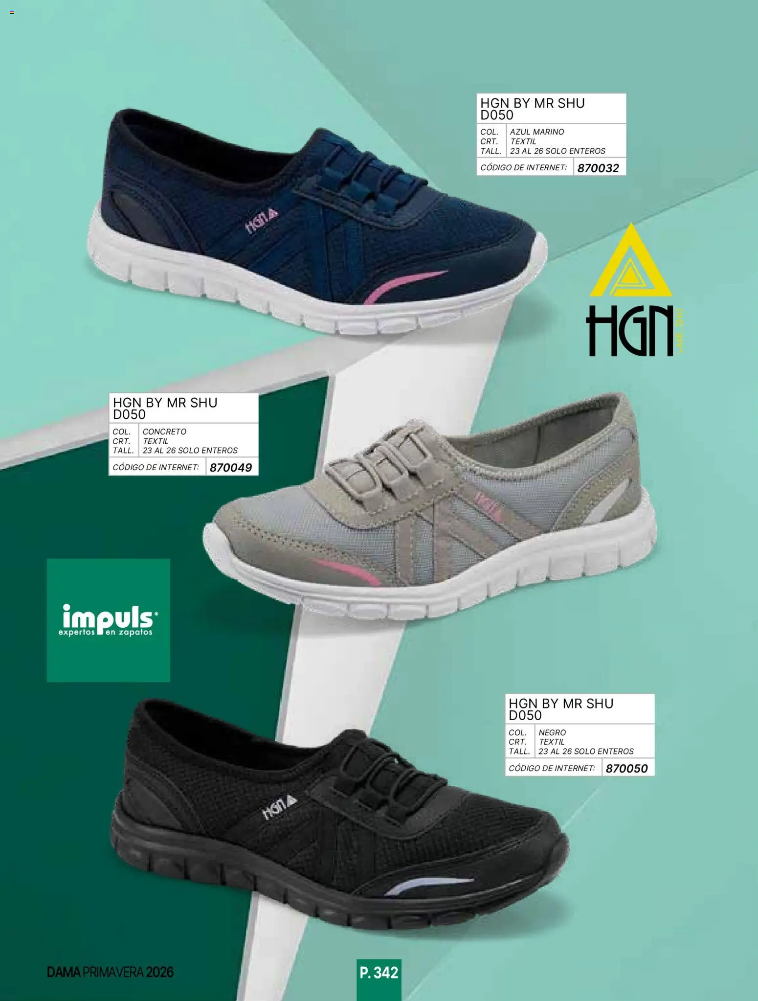 Nuevas ofertas de Impuls válidas en toda la República Mexicana desde el 01.01.2026. ¡Encuentra las mejores ofertas en Impuls catálogo Primavera! | Página: 344 | Productos: Zapatos