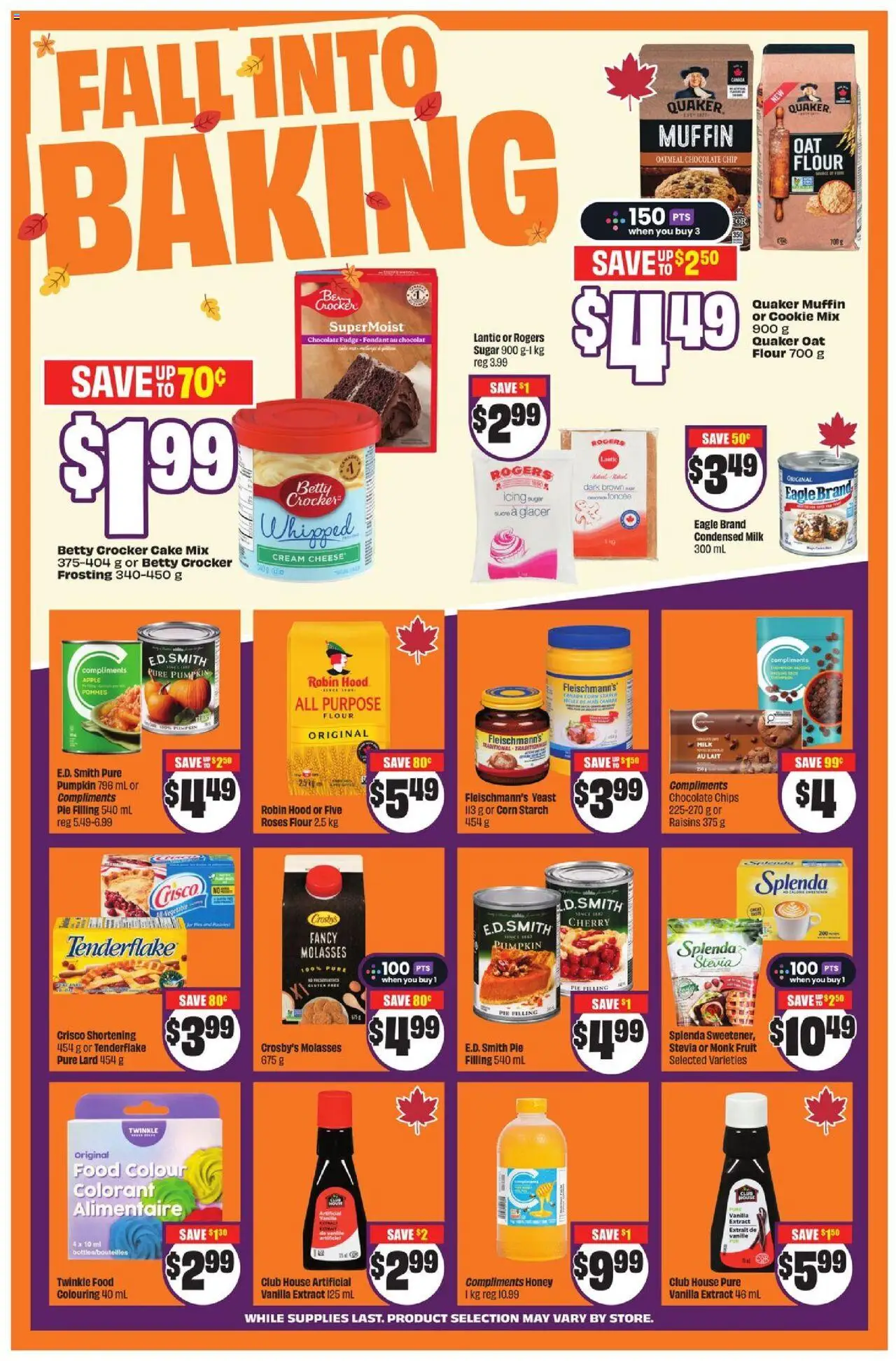 FreshCo flyer valid from 25.09.2025 | Page: 6 | Products: Chips, Cream, Chocolate, Pumpkin