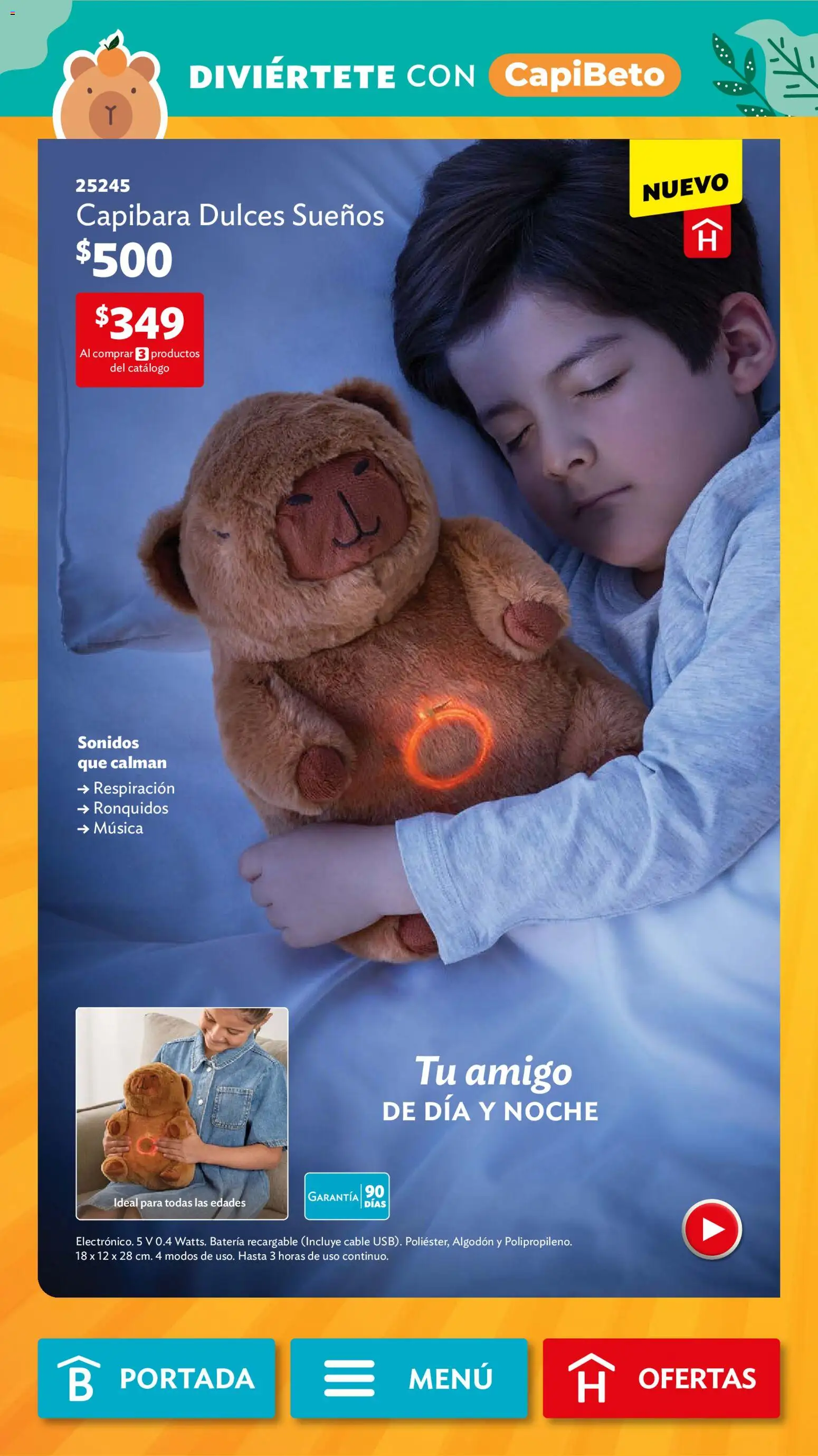 Nuevas ofertas de Betterware válidas en toda la República Mexicana desde el 01.12.2025. ¡Encuentra las mejores ofertas en Betterware campaña 12 2025! | Página: 30 | Productos: Dulces, Cable, Algodón, Batería