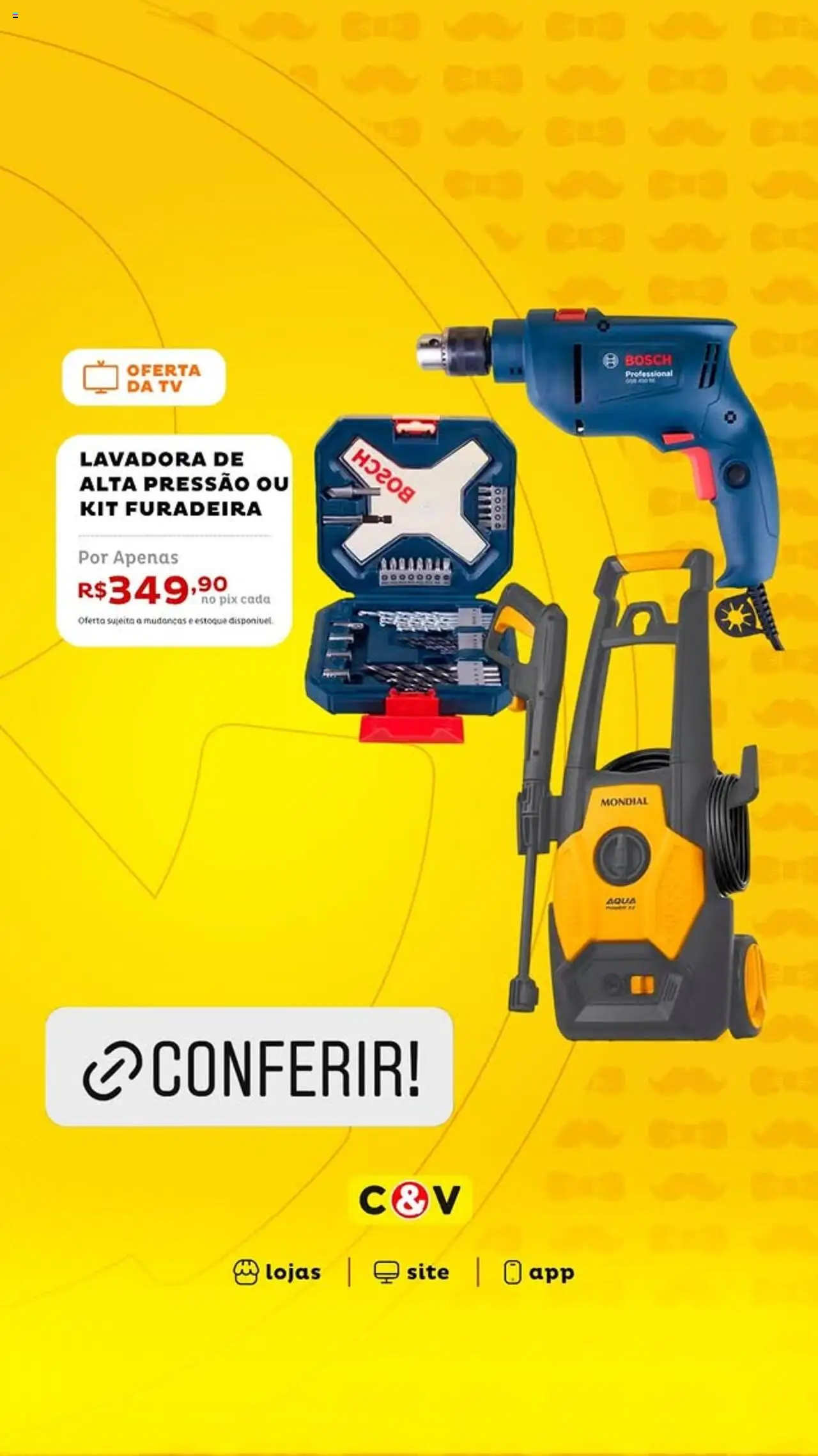 Casa e Video Folheto - válido de 06.08.2025 | Página: 5 | Produtos: Furadeira, Tv, Lavadora de alta pressão