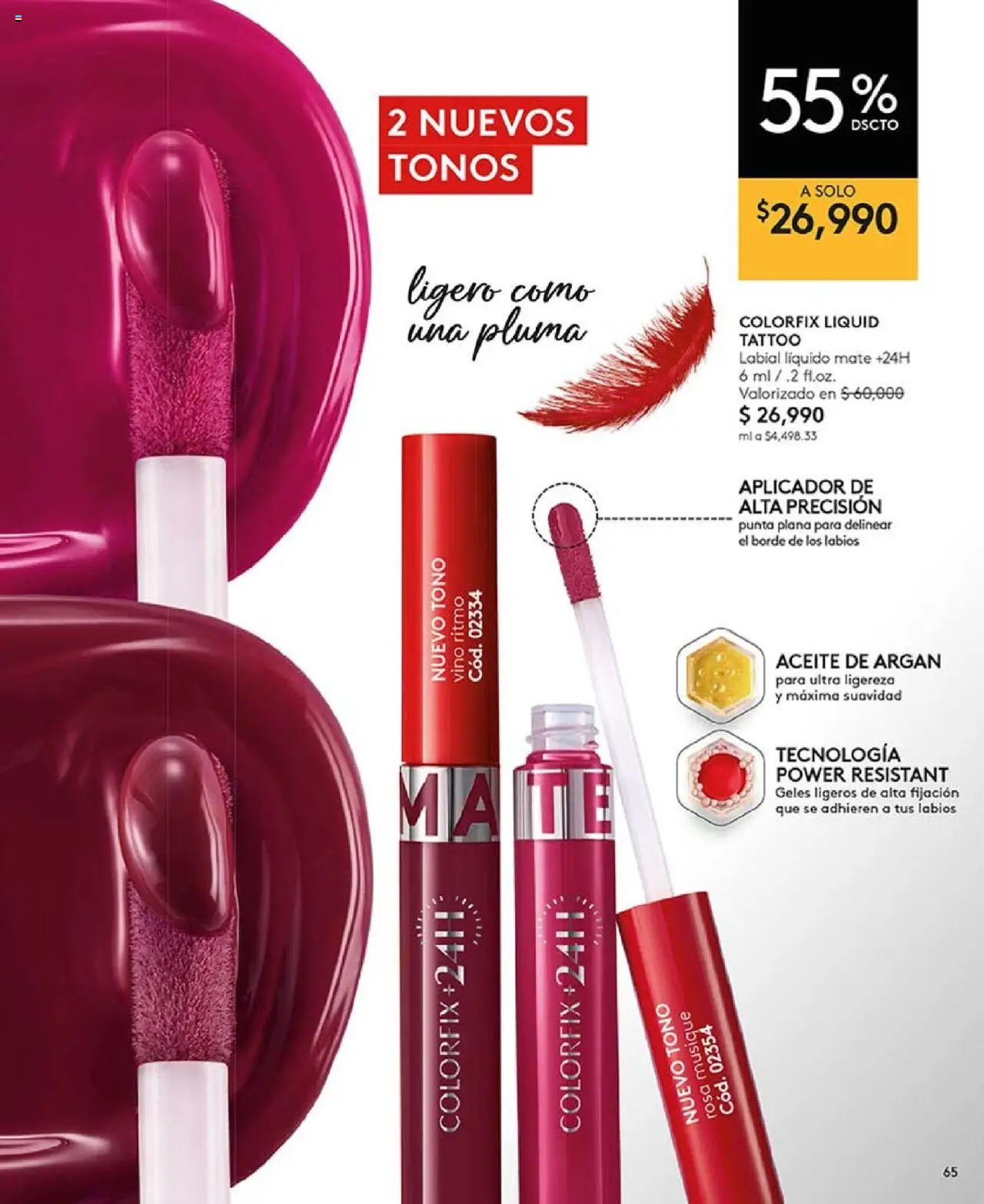 Ésika revista - valida desde el 05.09.2025 | Página: 65 | Productos: Aceite, Vino