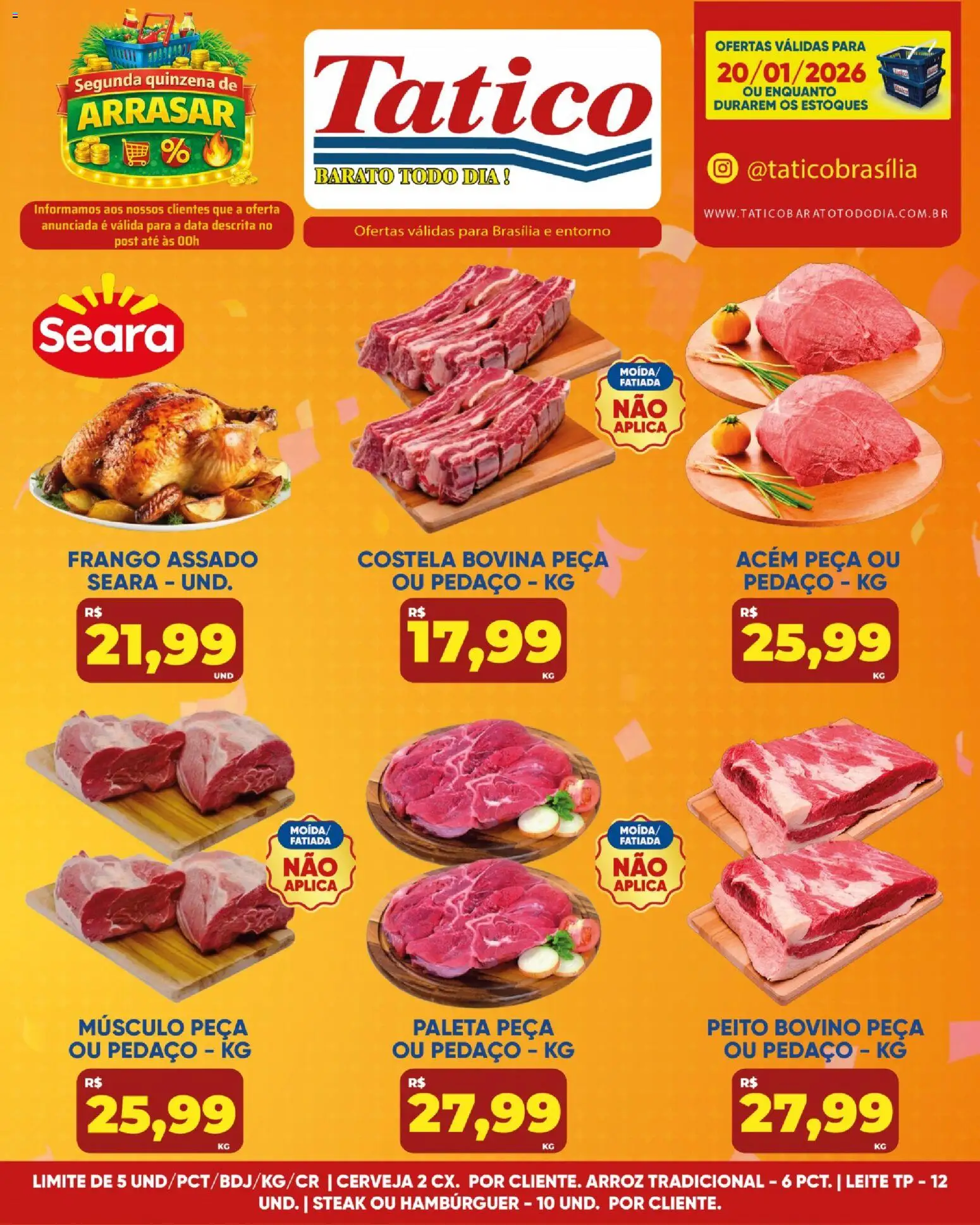 Tatico Folheto - válido de 21.01.2026 | Página: 21 | Produtos: Cerveja, Arroz, Hambúrguer, Frango