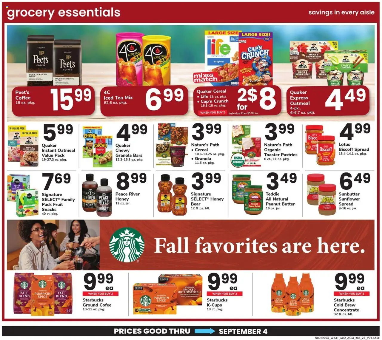 Acme Big Book of Savings - valid from 01.08.2025 | Page: 23 | Products: Toaster, Butter, Coffee, Pumpkin