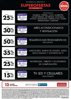 Vista previa Disco - Ofertas | Electro, T. Libre y más válido desde el 25.12.2025