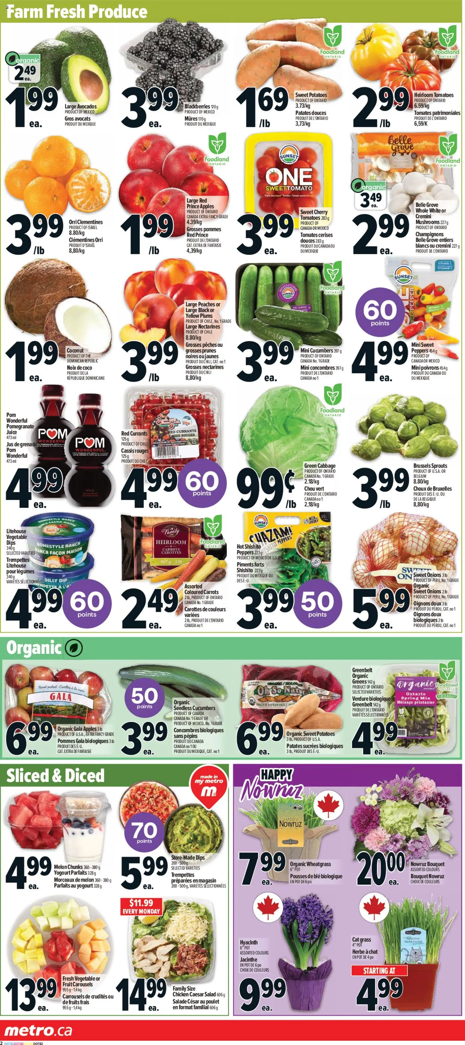 Metro flyer valid from 19.03.2026 | Page: 6 | Products: Potatoes, Juice, Chicken, Tomatoes