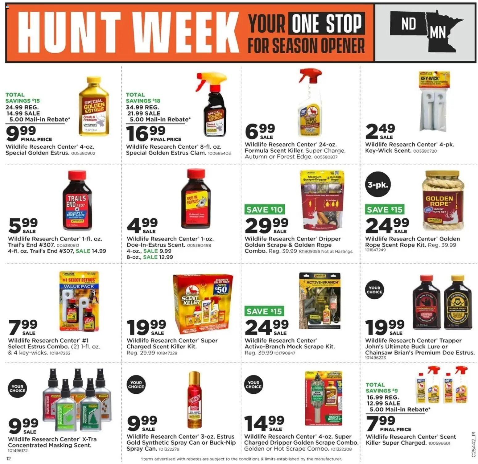 Mills Fleet Farm Hunt Week MN/ND - valid from 30.10.2025 | Page: 12 | Products: Opener, Chainsaw, Lure