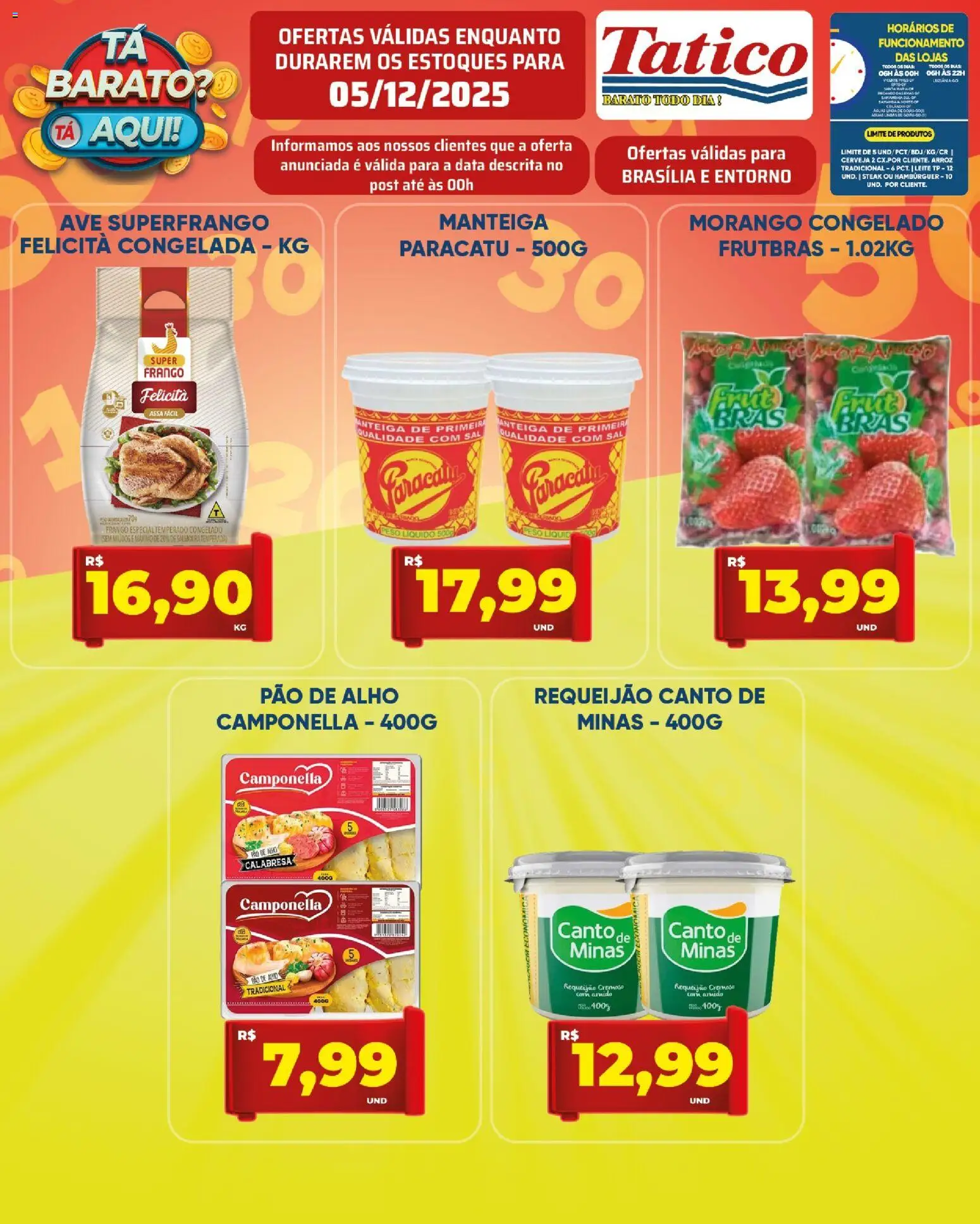 Tatico Folheto - válido de 05.12.2025 | Página: 8 | Produtos: Manteiga, Cerveja, Sal, Frango